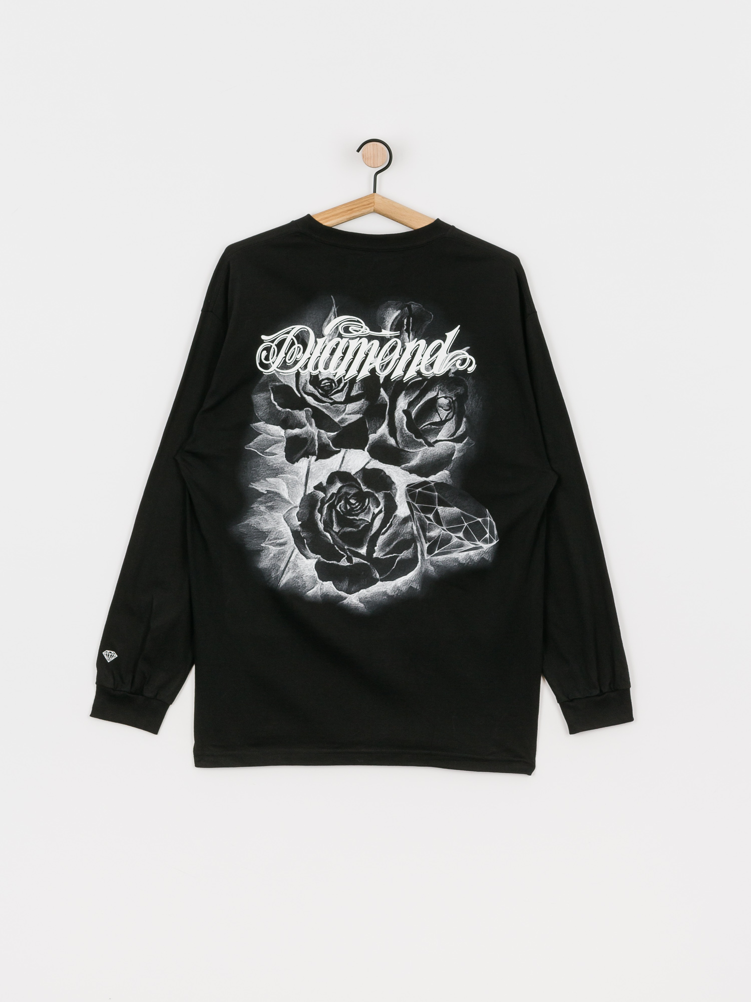 Longsleeve Diamond Supply Co. Giant Script Blossom (black)