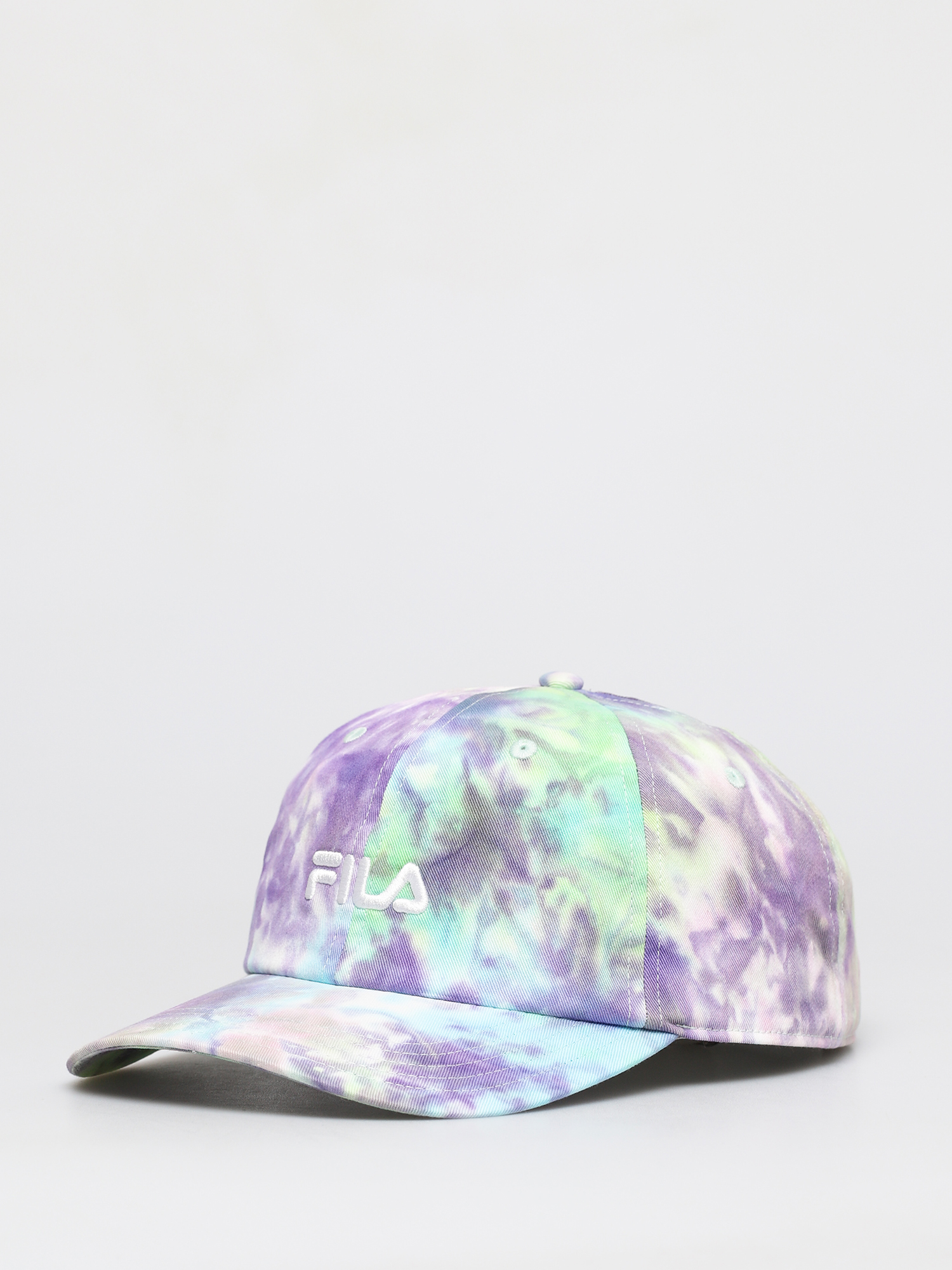 Czapka z daszkiem Fila Leniar Logo ZD (lilac batik allover)