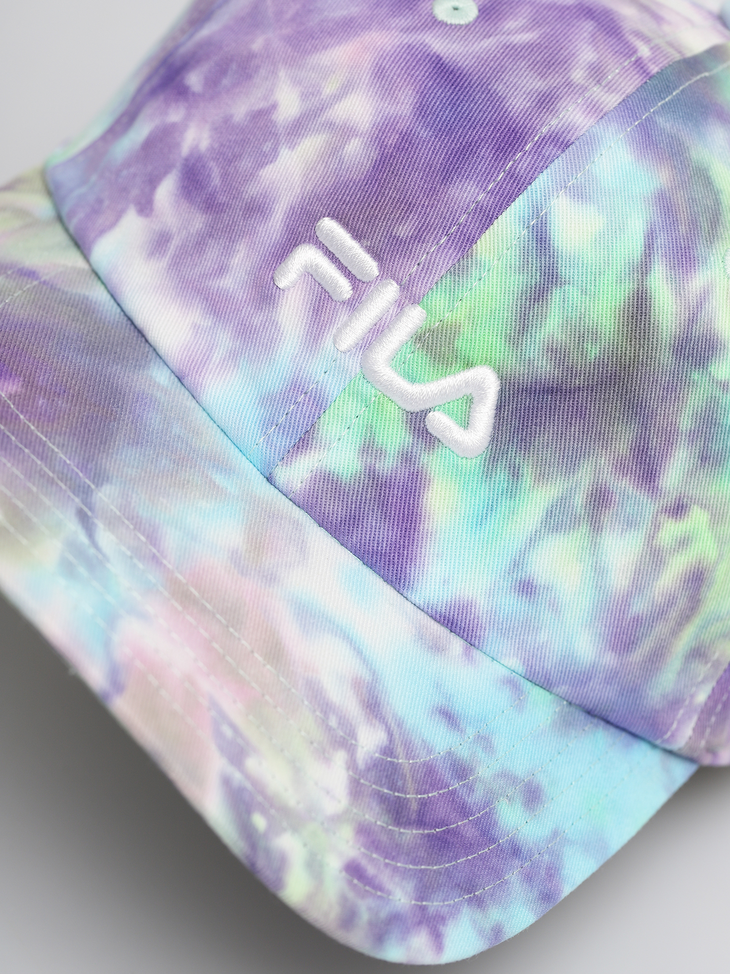 Czapka z daszkiem Fila Leniar Logo ZD (lilac batik allover)