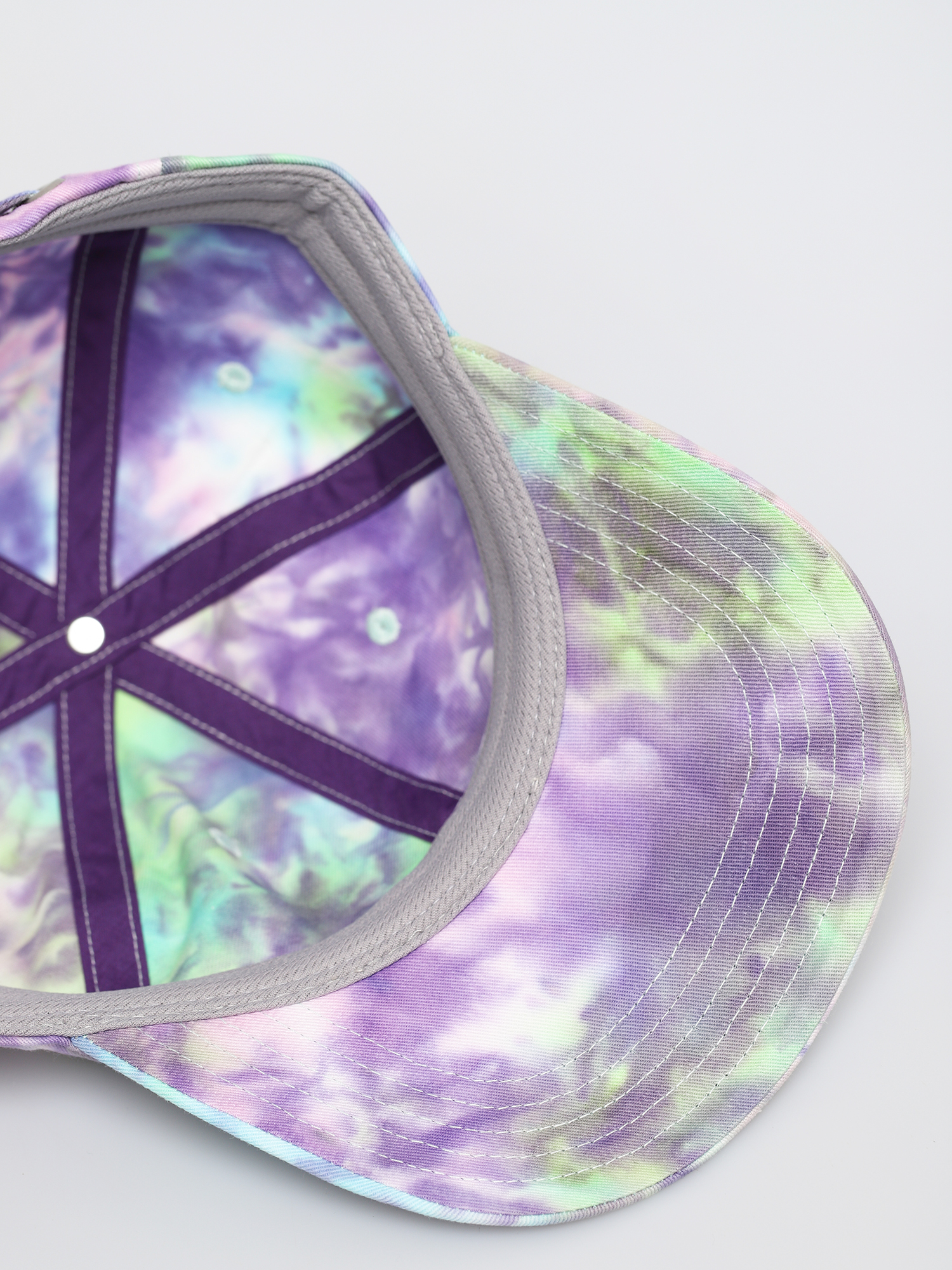 Czapka z daszkiem Fila Leniar Logo ZD (lilac batik allover)