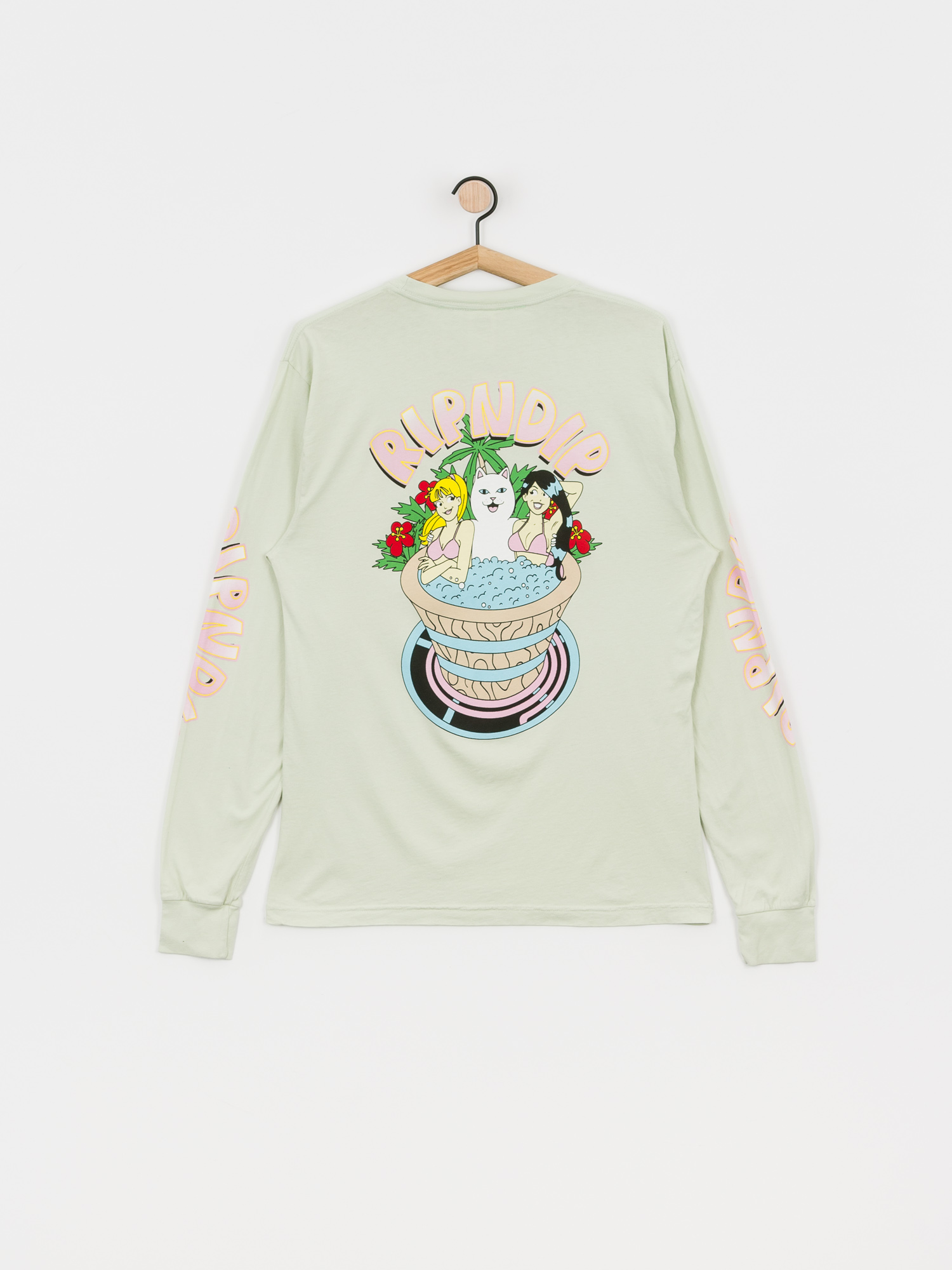 Longsleeve RipNDip Hot Tub (sage)