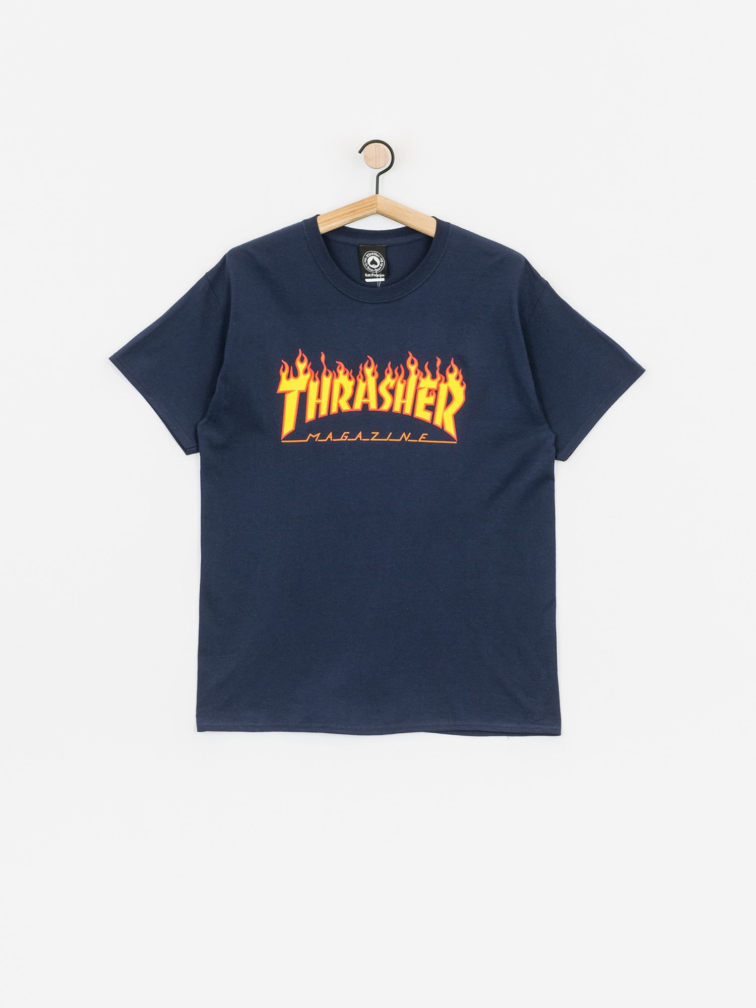 T-shirt Thrasher Flame Logo (navy/blue)
