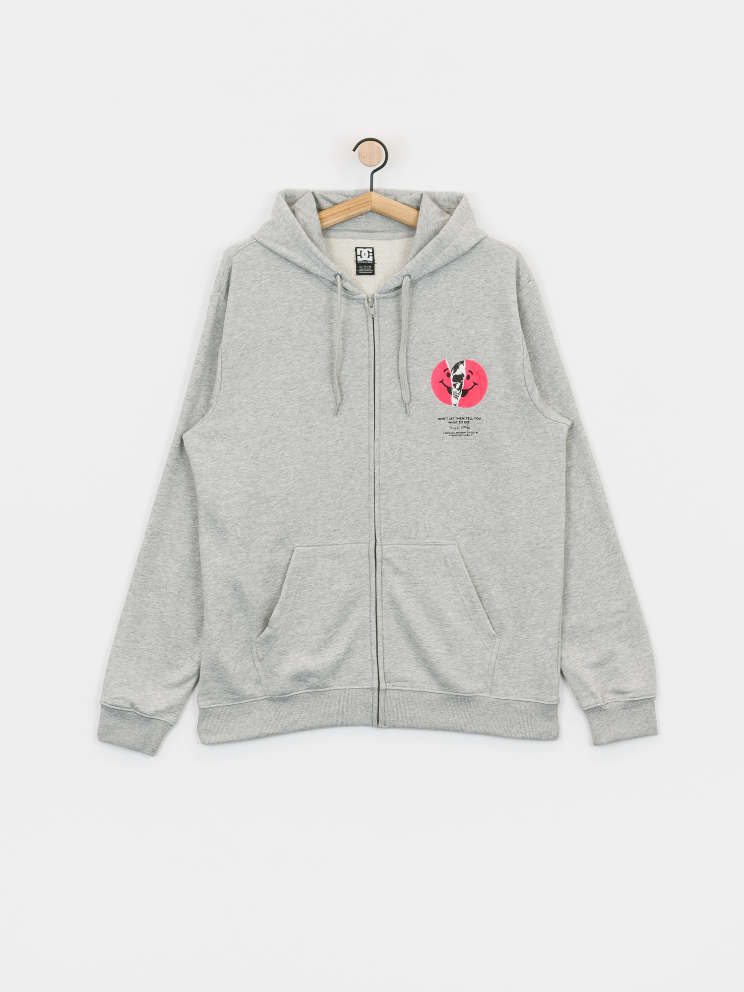 Bluza z kapturem DC Dont Let Them Tell You ZHD (grey heather)