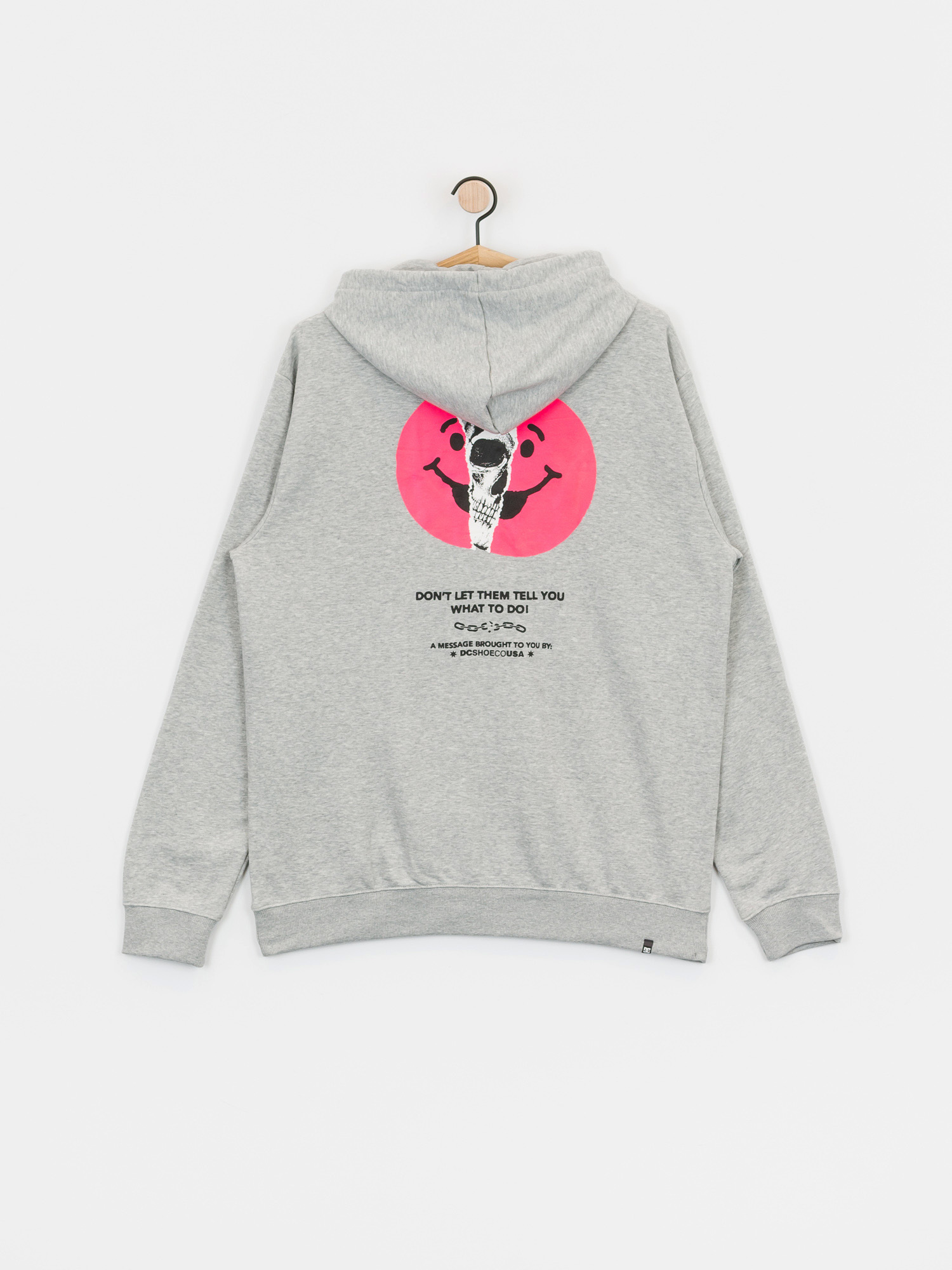 Bluza z kapturem DC Dont Let Them Tell You ZHD (grey heather)