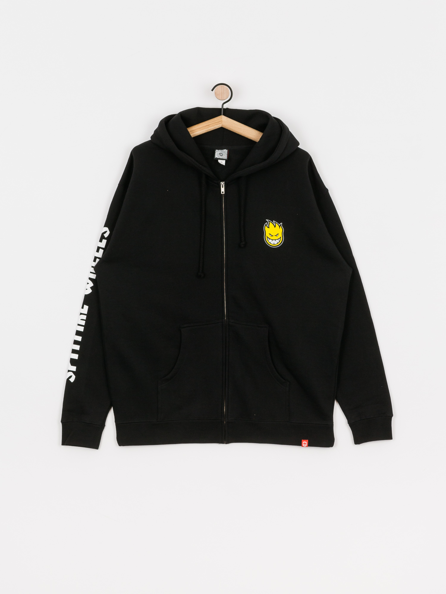 Bluza z kapturem Spitfire Lil Bighead Hmbr ZHD (black/yellow)