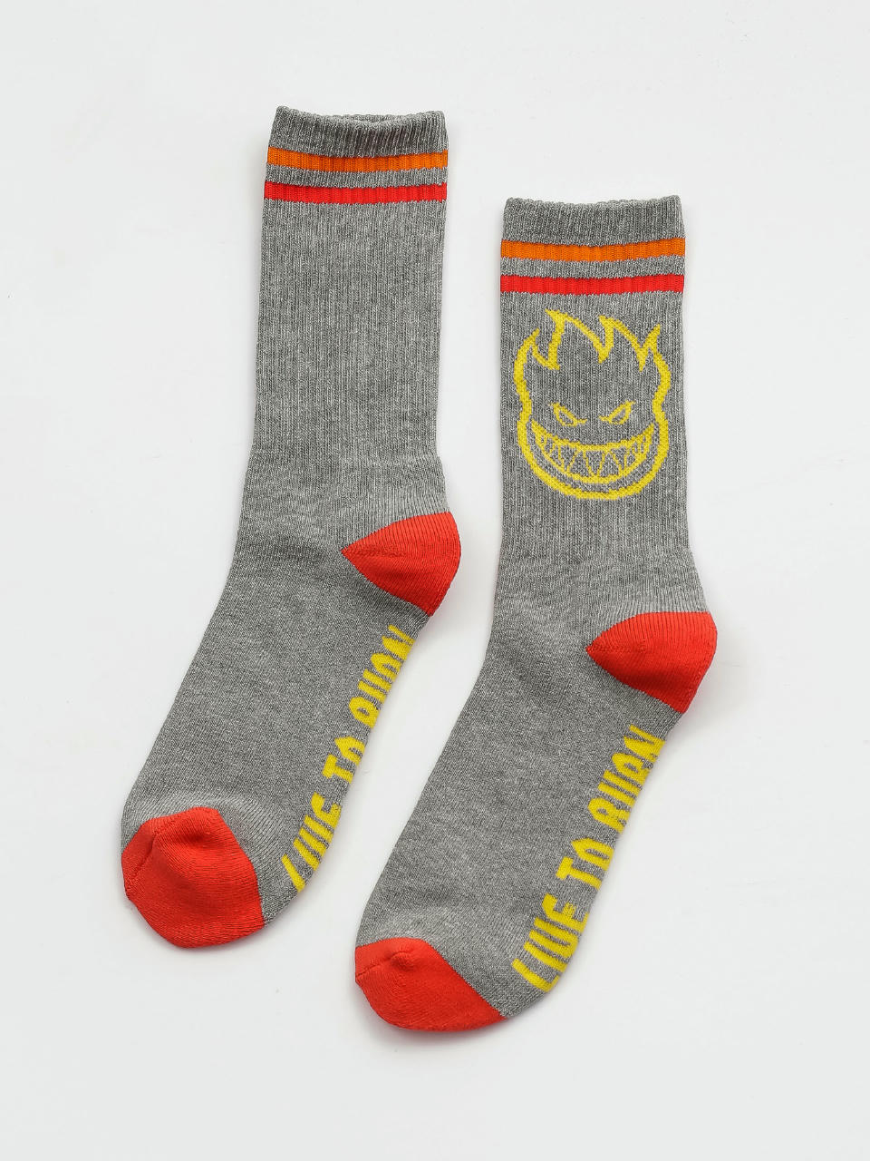 Skarpetki Spitfire Bh Calf (heather grey/yellow/red)