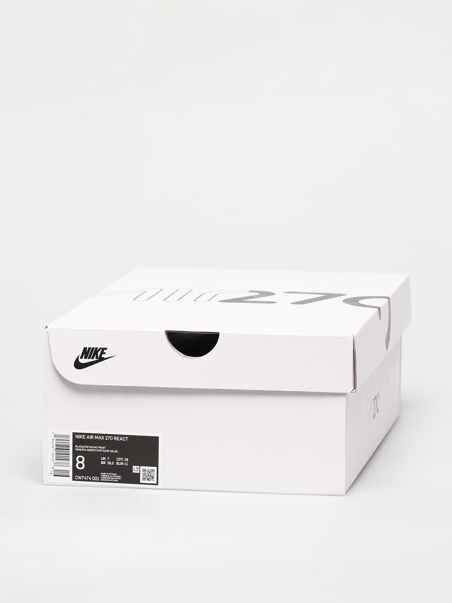 Buty Nike Air Max 270 React (black/pistachio frost silver pine volt)