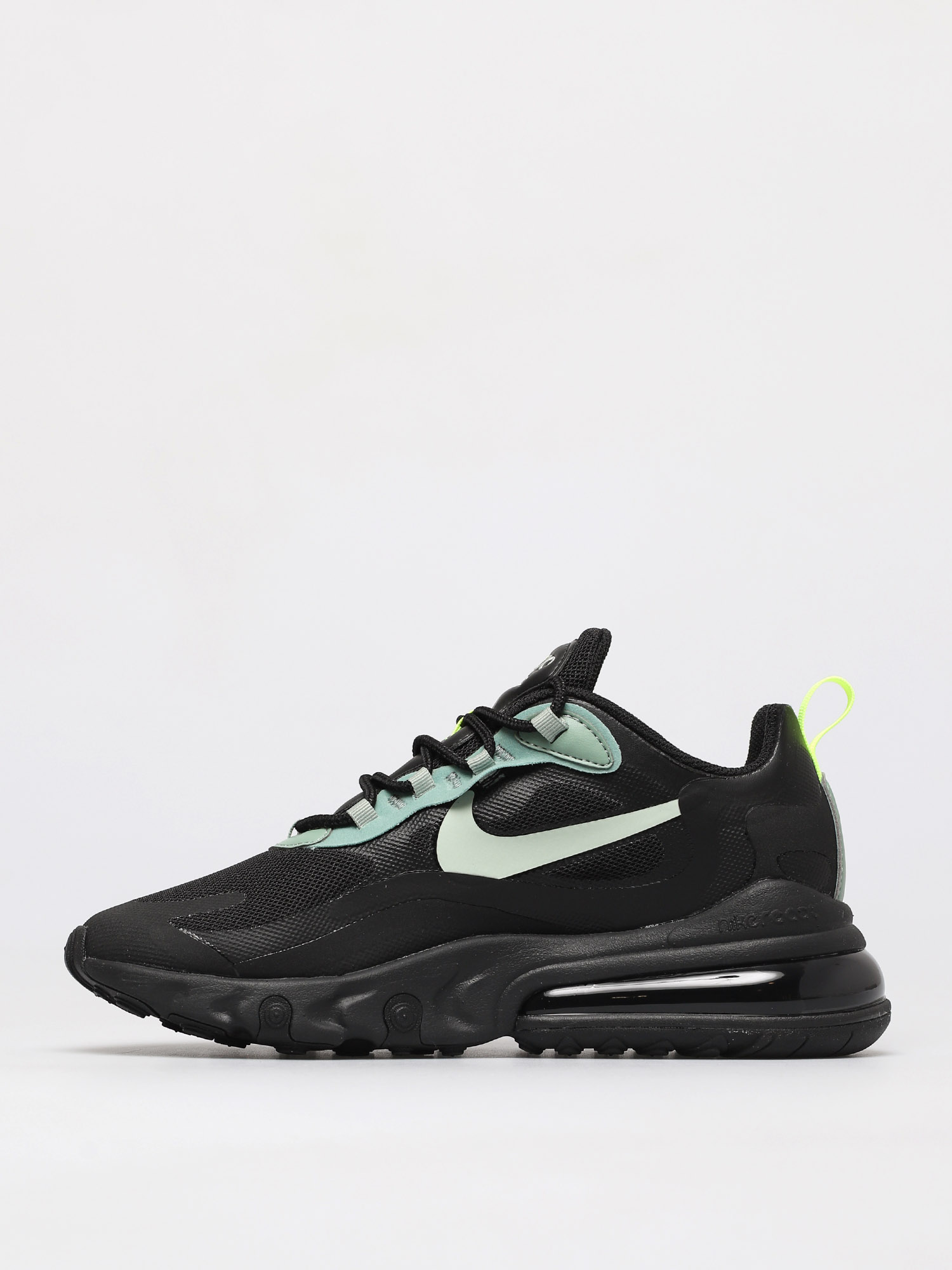 Buty Nike Air Max 270 React (black/pistachio frost silver pine volt)