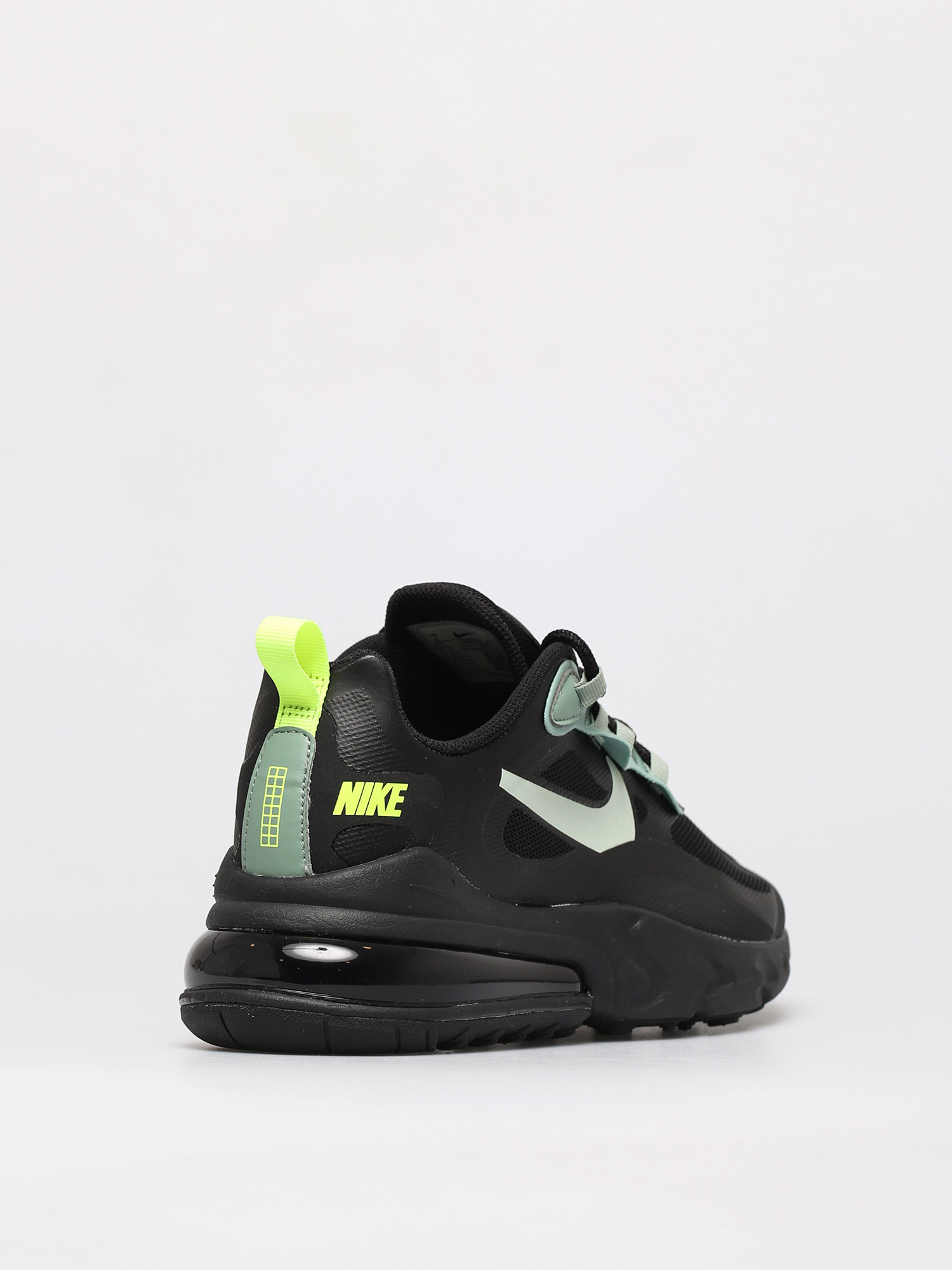 Buty Nike Air Max 270 React (black/pistachio frost silver pine volt)