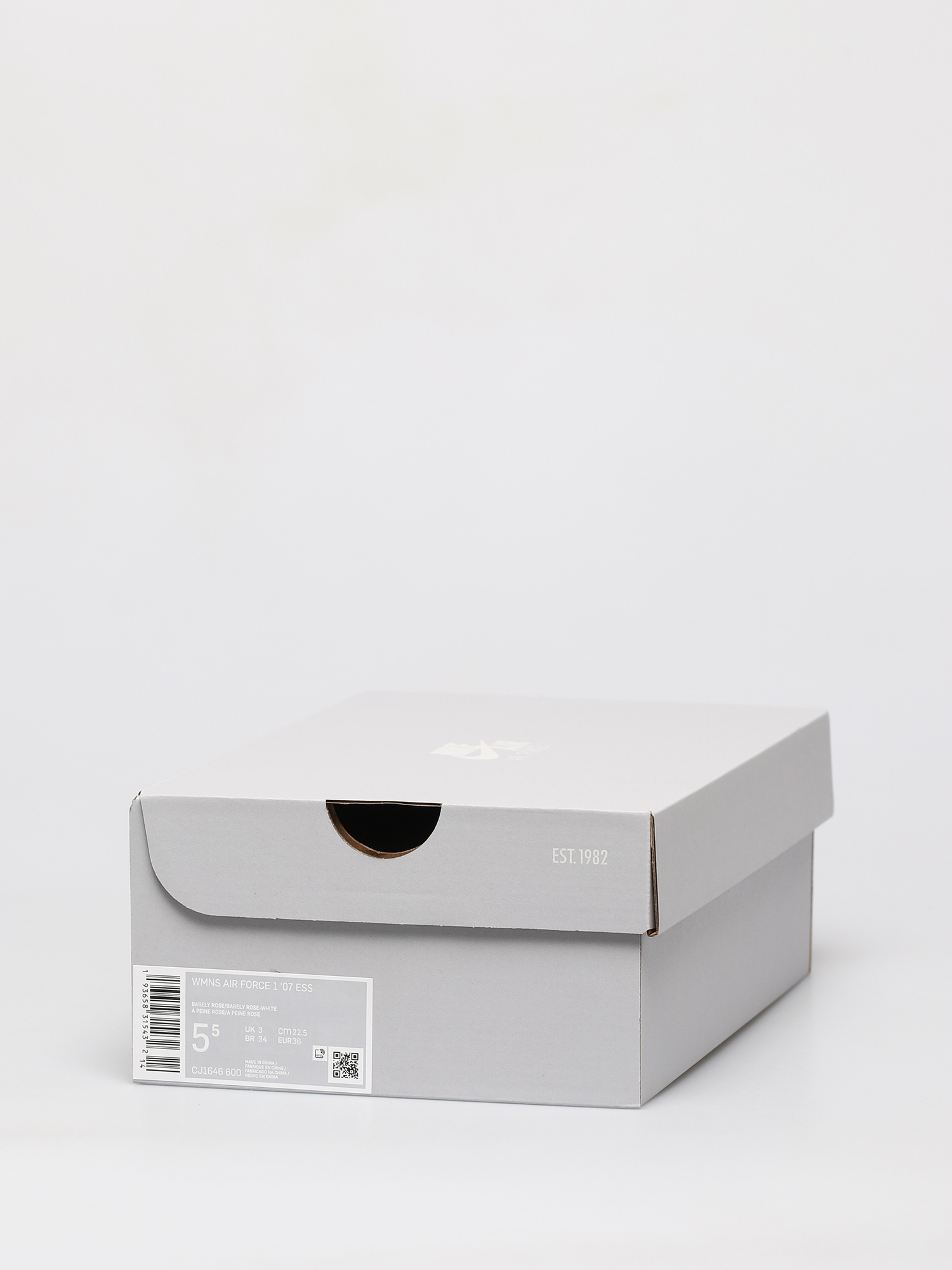 nike air force barely rose white