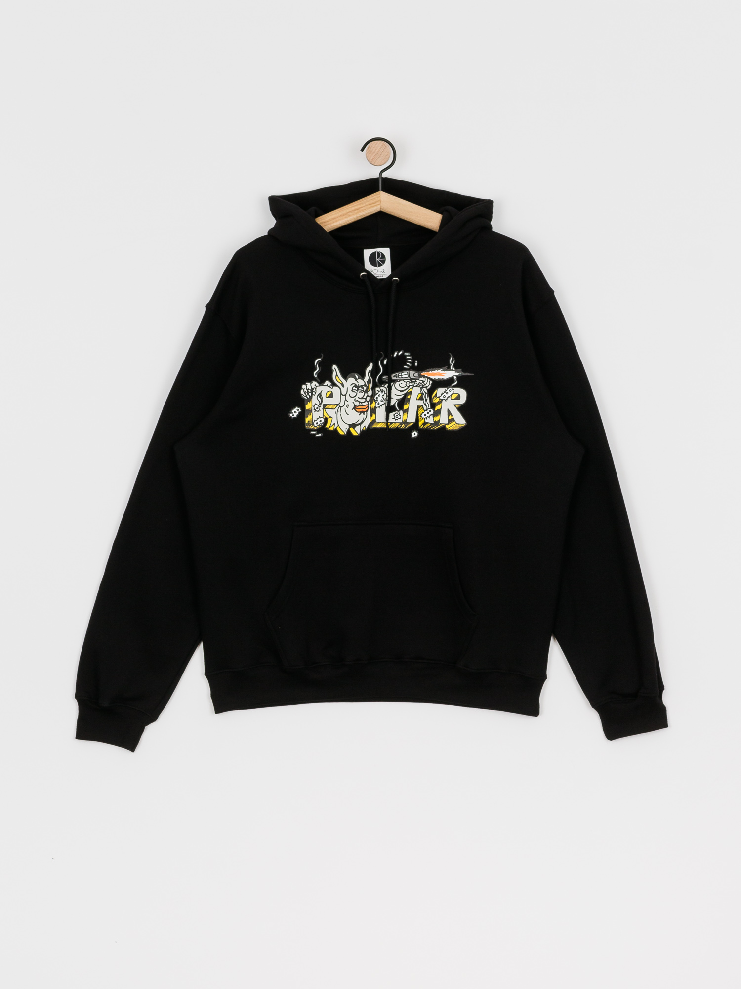 Bluza z kapturem Polar Skate Uzi HD (black)