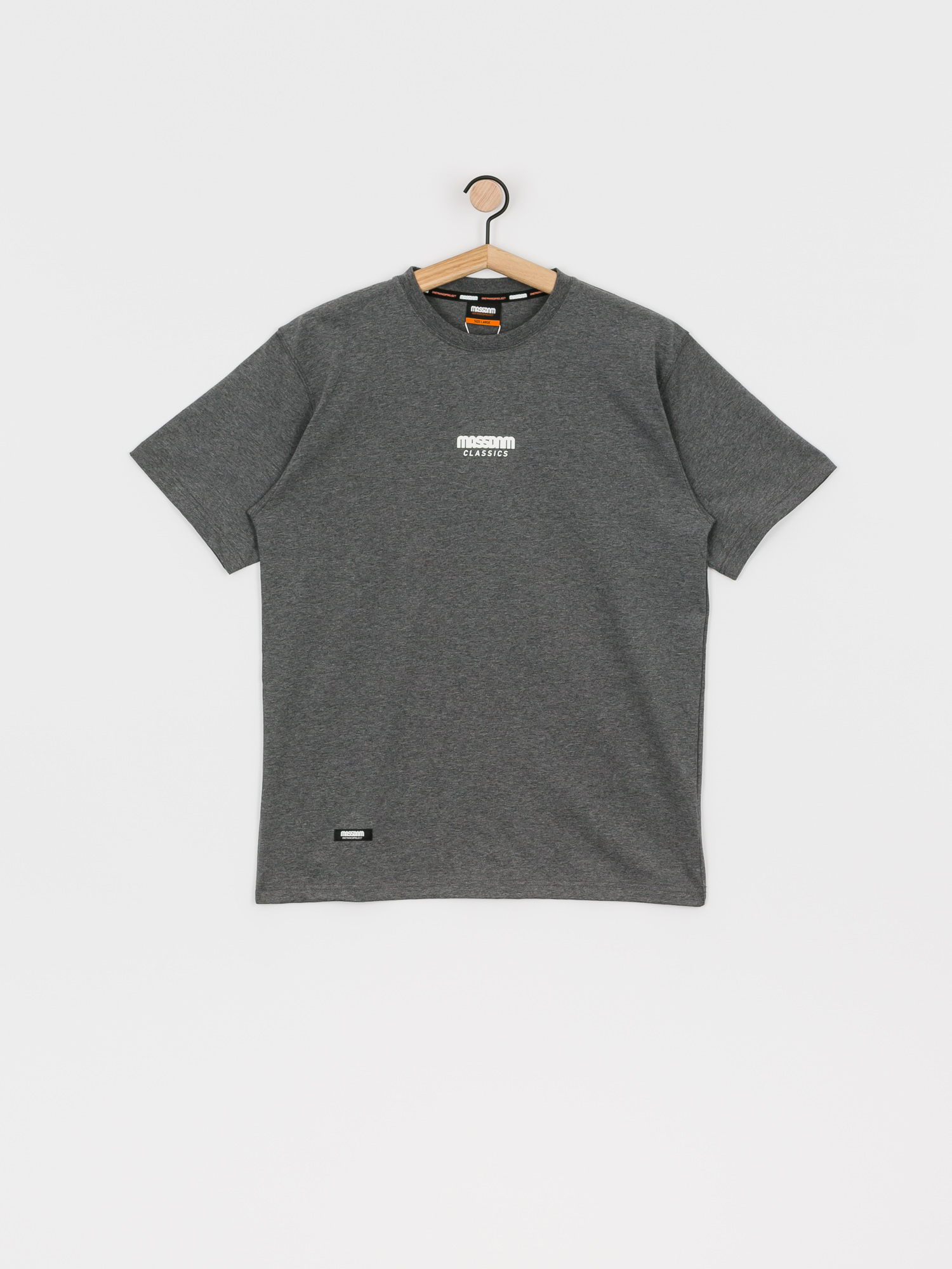 T-shirt MassDnm Classics Small Logo (dk heather grey)