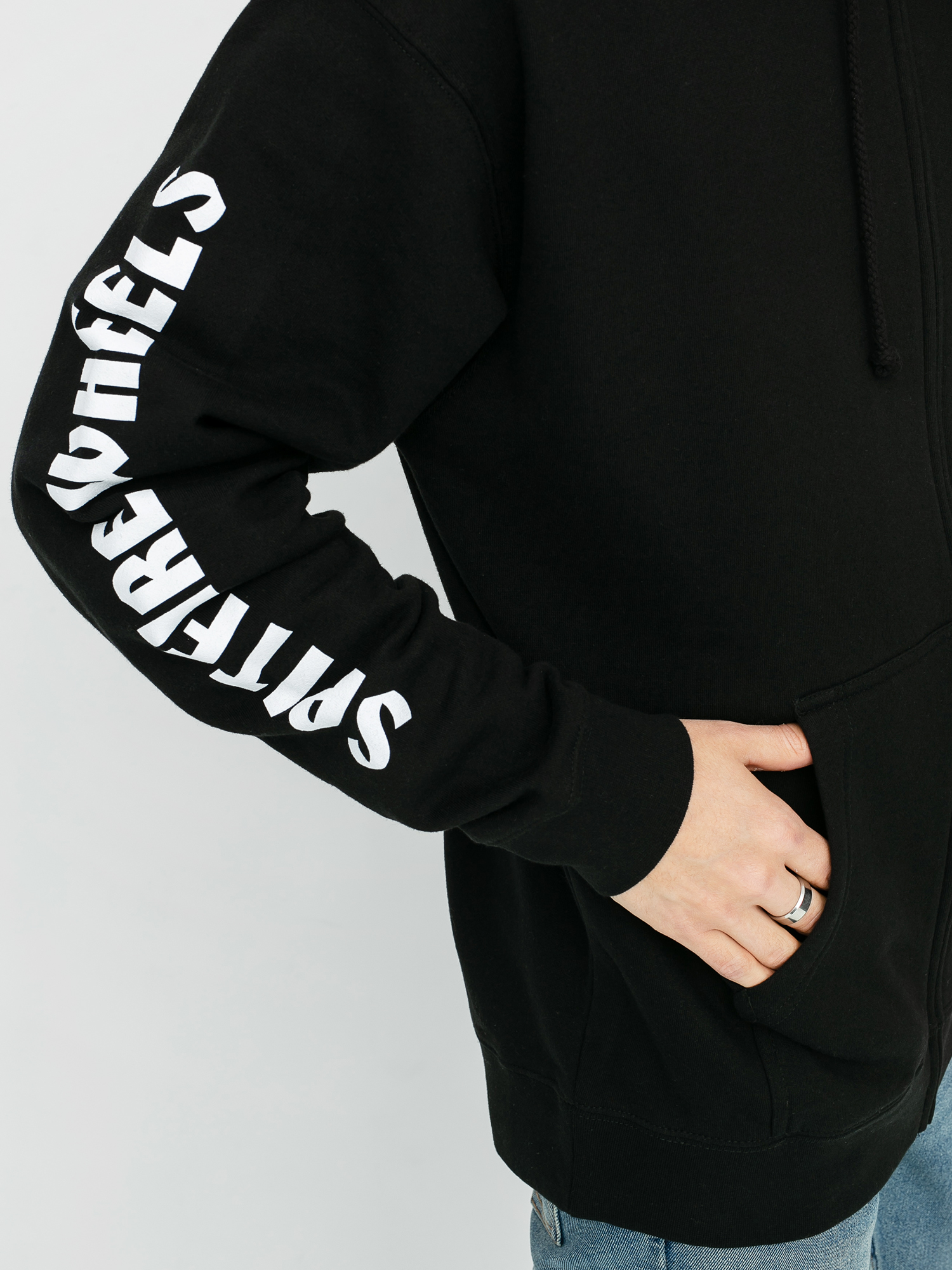 Bluza z kapturem Spitfire Lil Bighead Hmbr ZHD (black/yellow)