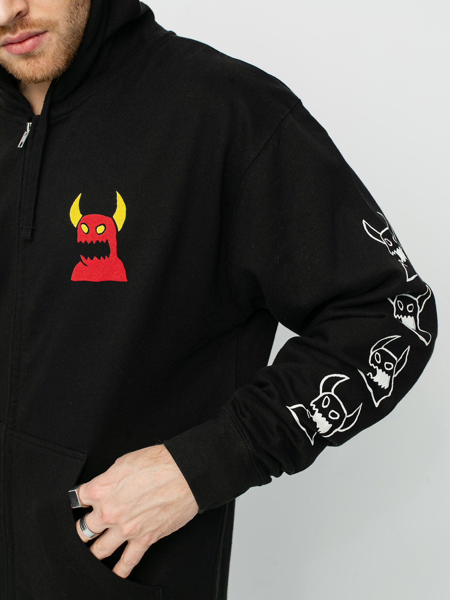 Bluza z kapturem Toy Machine Sketchy Monster 2 ZHD (black)