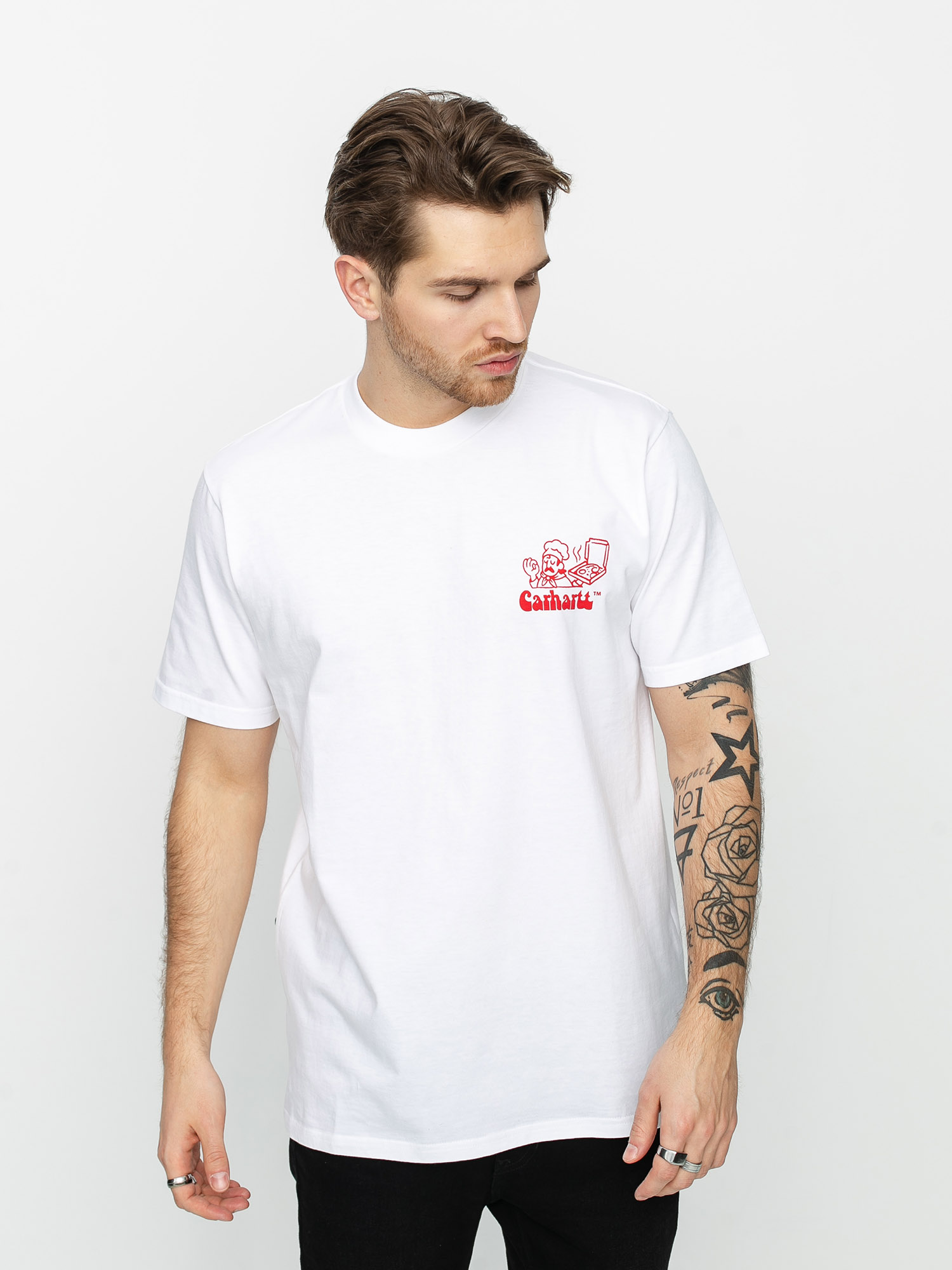 T-shirt Carhartt WIP Bene (white/red)