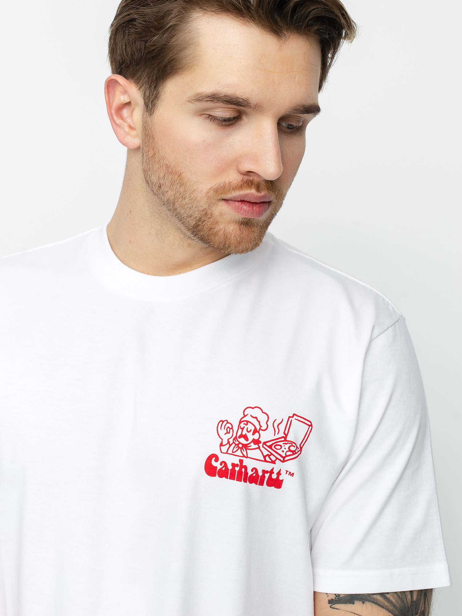 T-shirt Carhartt WIP Bene (white/red)