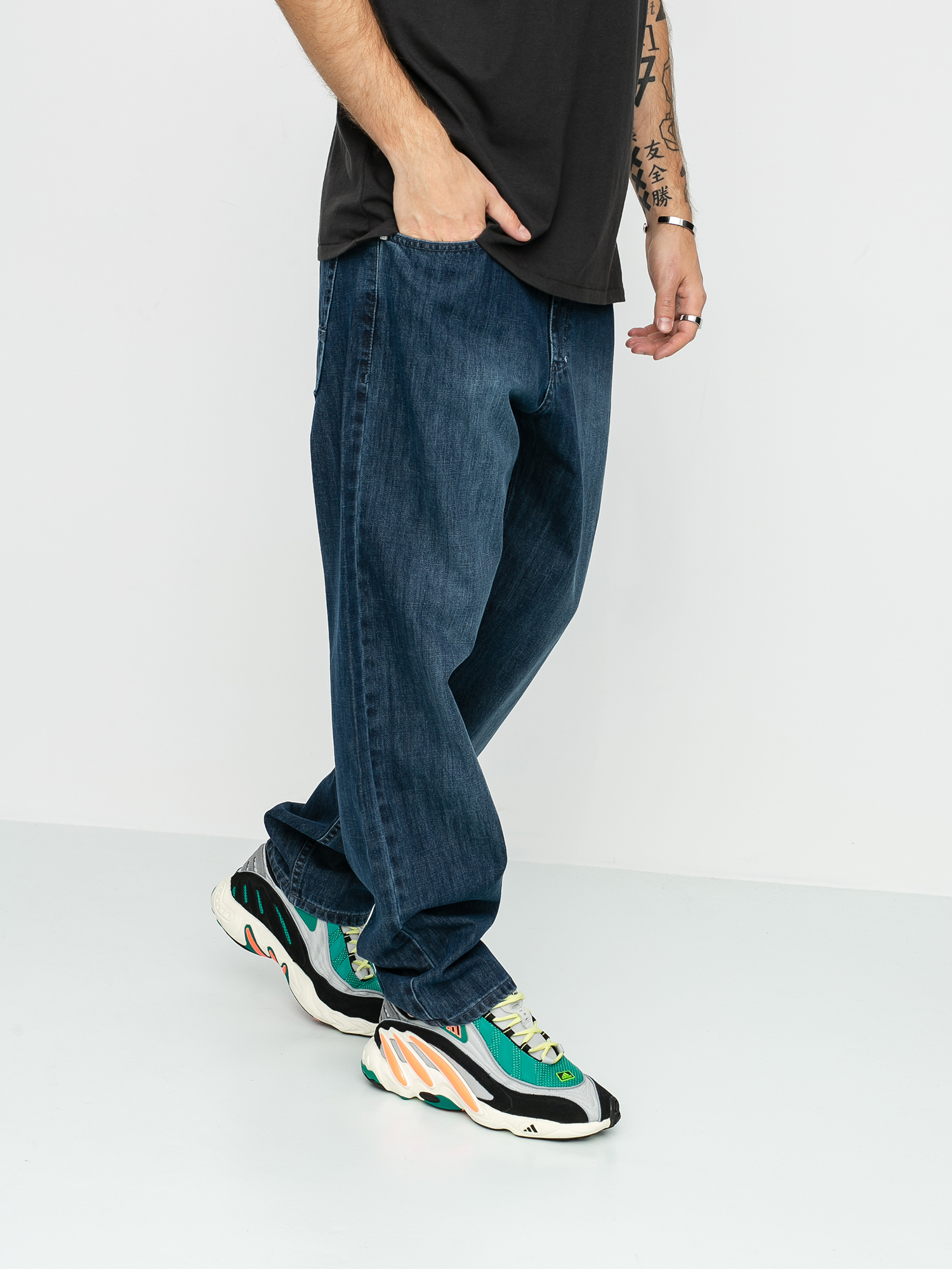 Spodnie MassDnm Slang Jeans (dark blue)