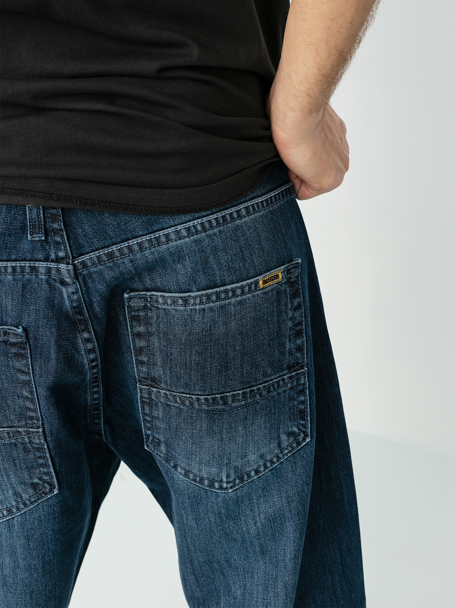Spodnie MassDnm Slang Jeans (dark blue)