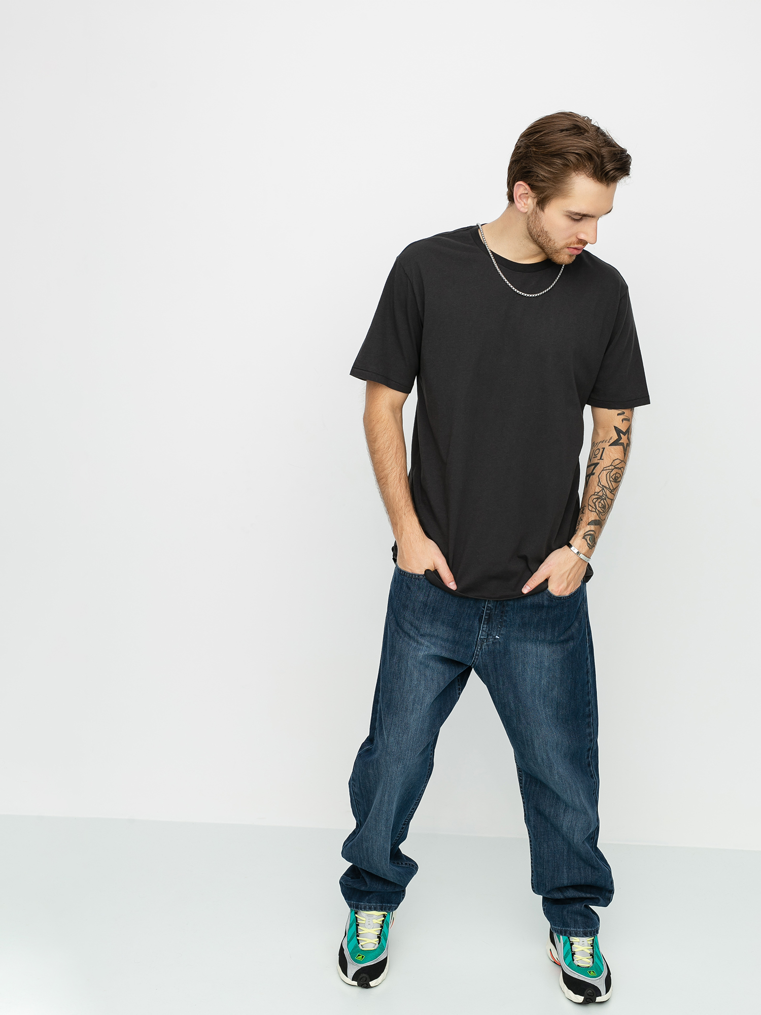 Spodnie MassDnm Slang Jeans (dark blue)