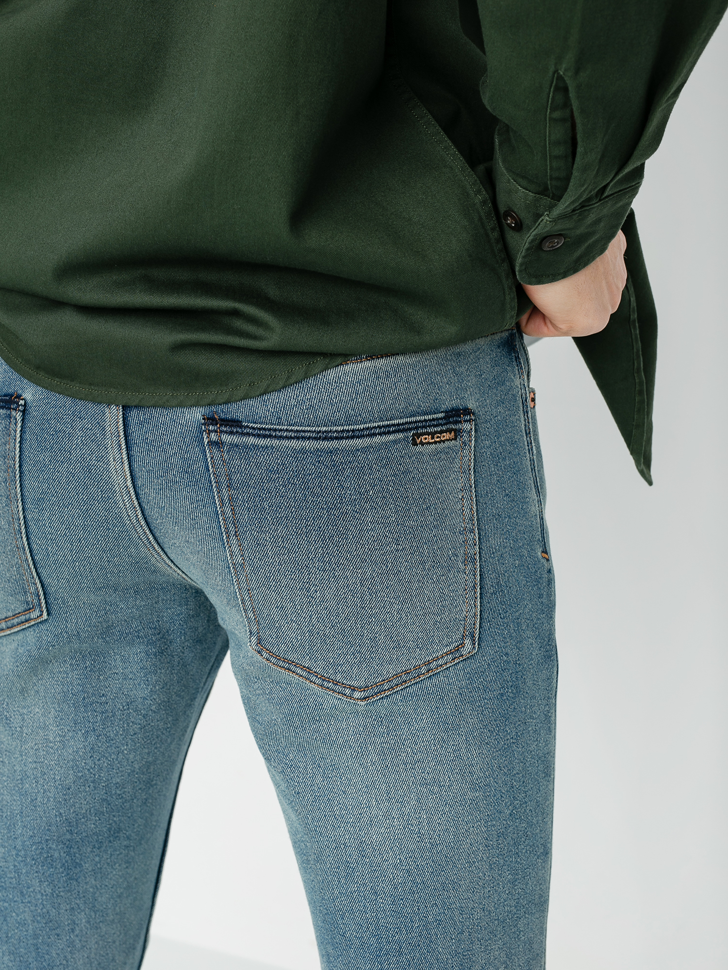Spodnie Volcom Vorta Denim (medium dirty blue)