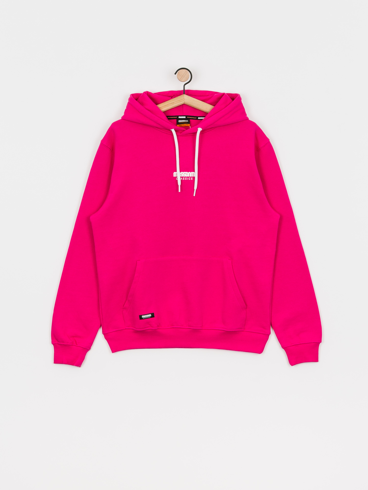Bluza z kapturem MassDnm Classics Small Logo HD (magenta)
