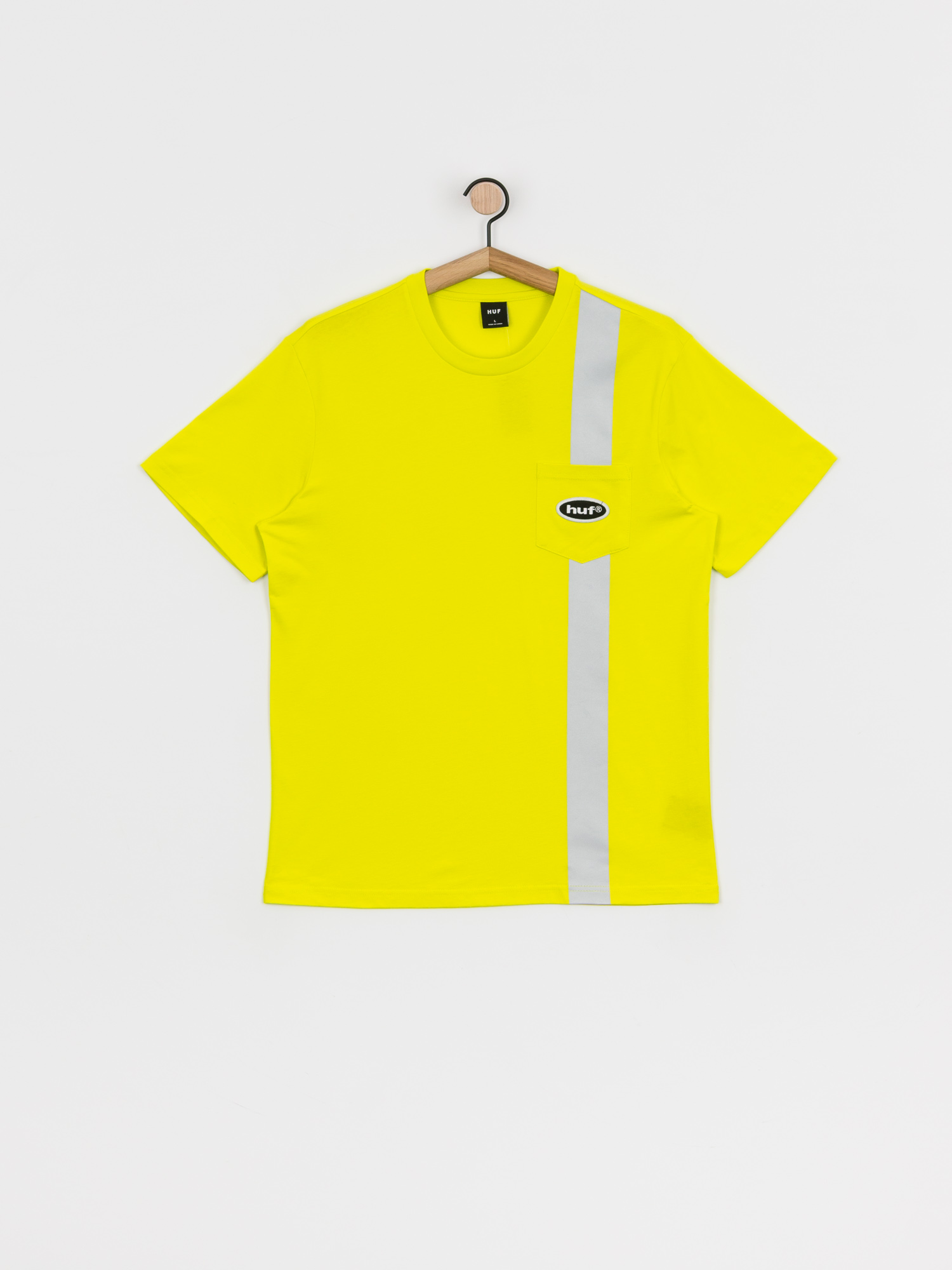 T-shirt HUF Safety Pocket (safety yellow)