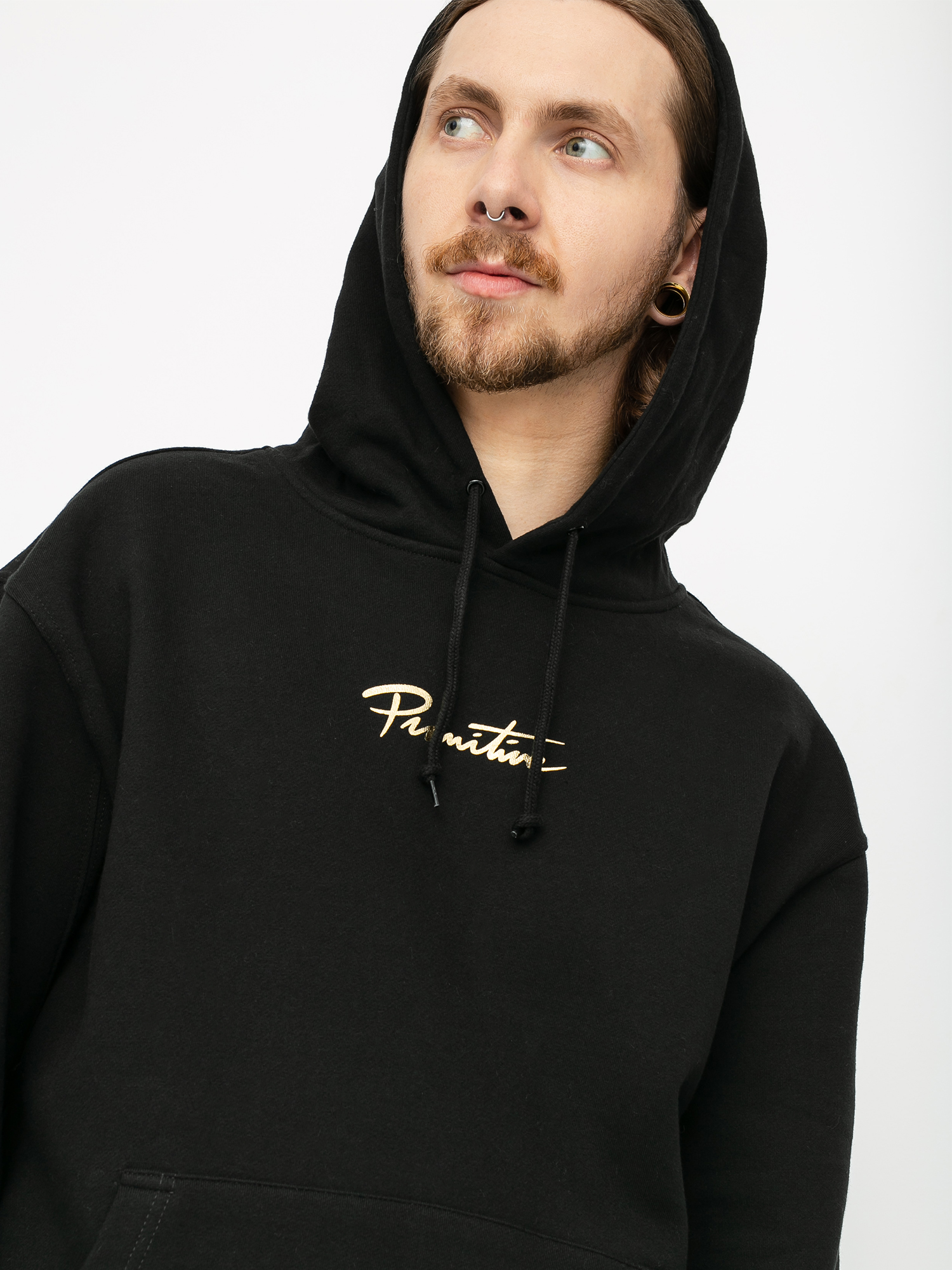 Bluza z kapturem Primitive Nuevo Gold Foil HD (black)