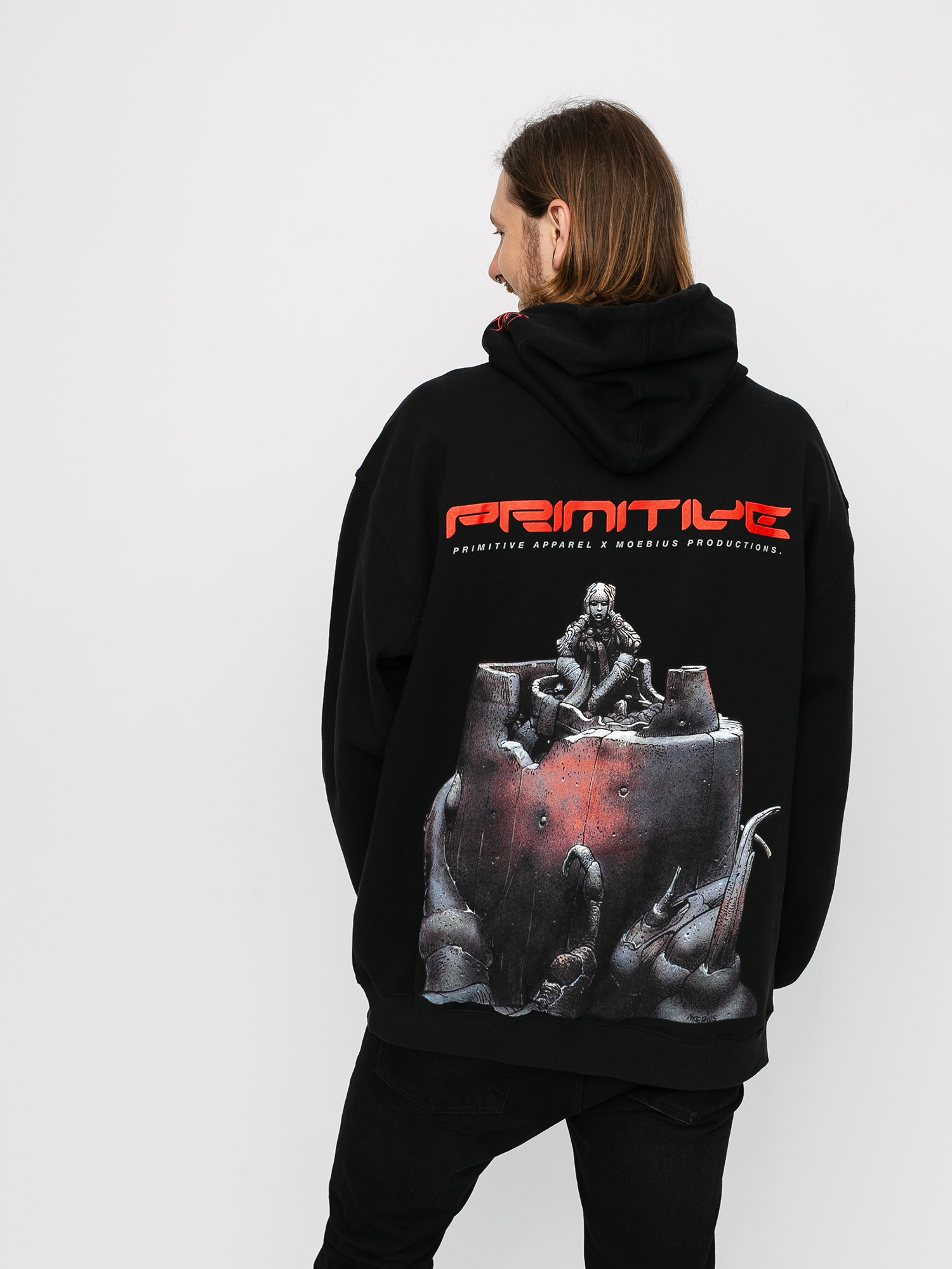 Bluza z kapturem Primitive Anxiety Man HD (black)