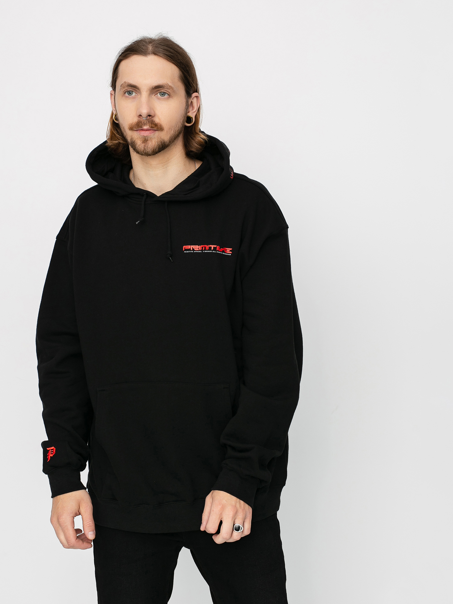 Bluza z kapturem Primitive Anxiety Man HD (black)