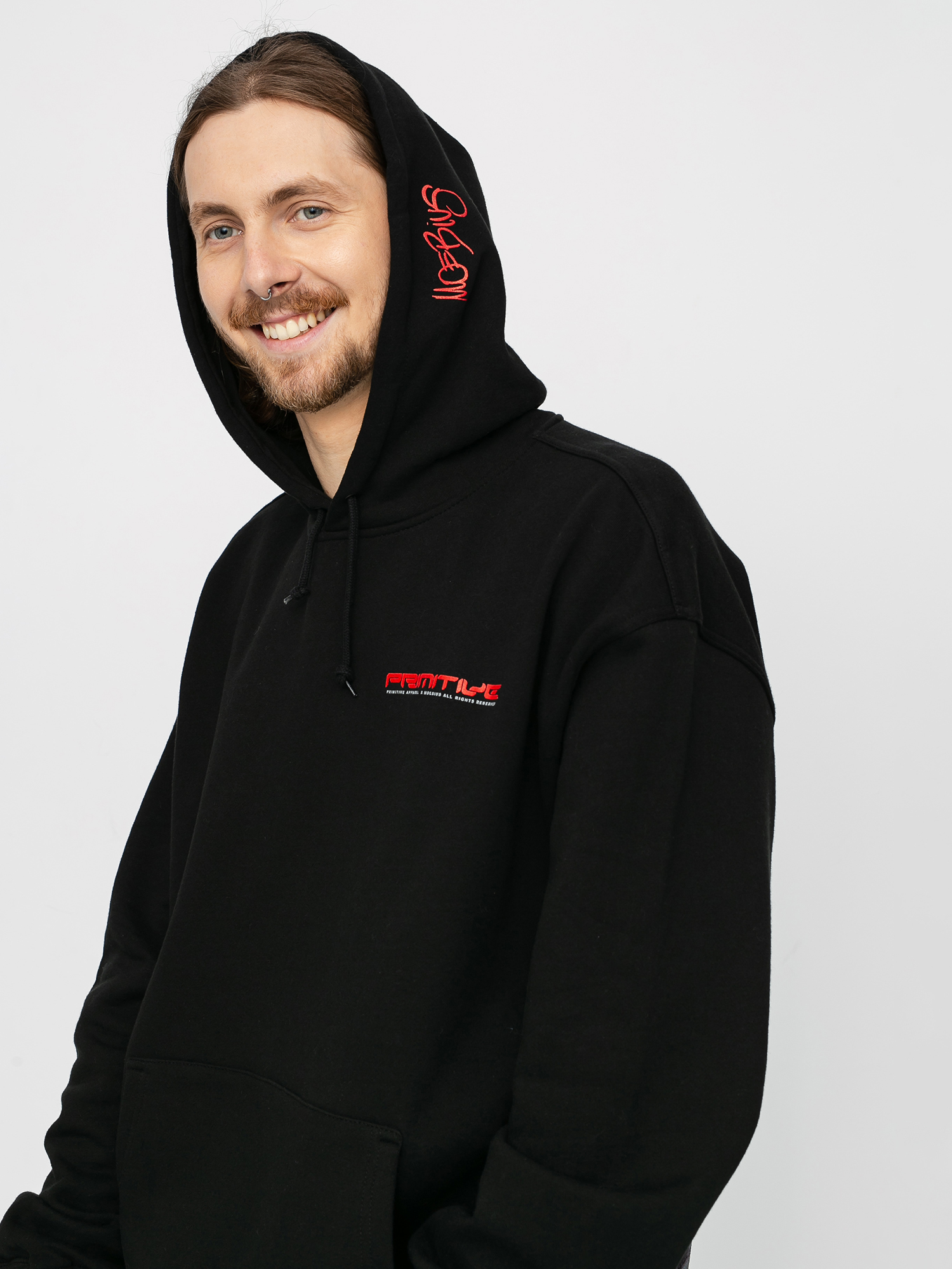 Bluza z kapturem Primitive Anxiety Man HD (black)