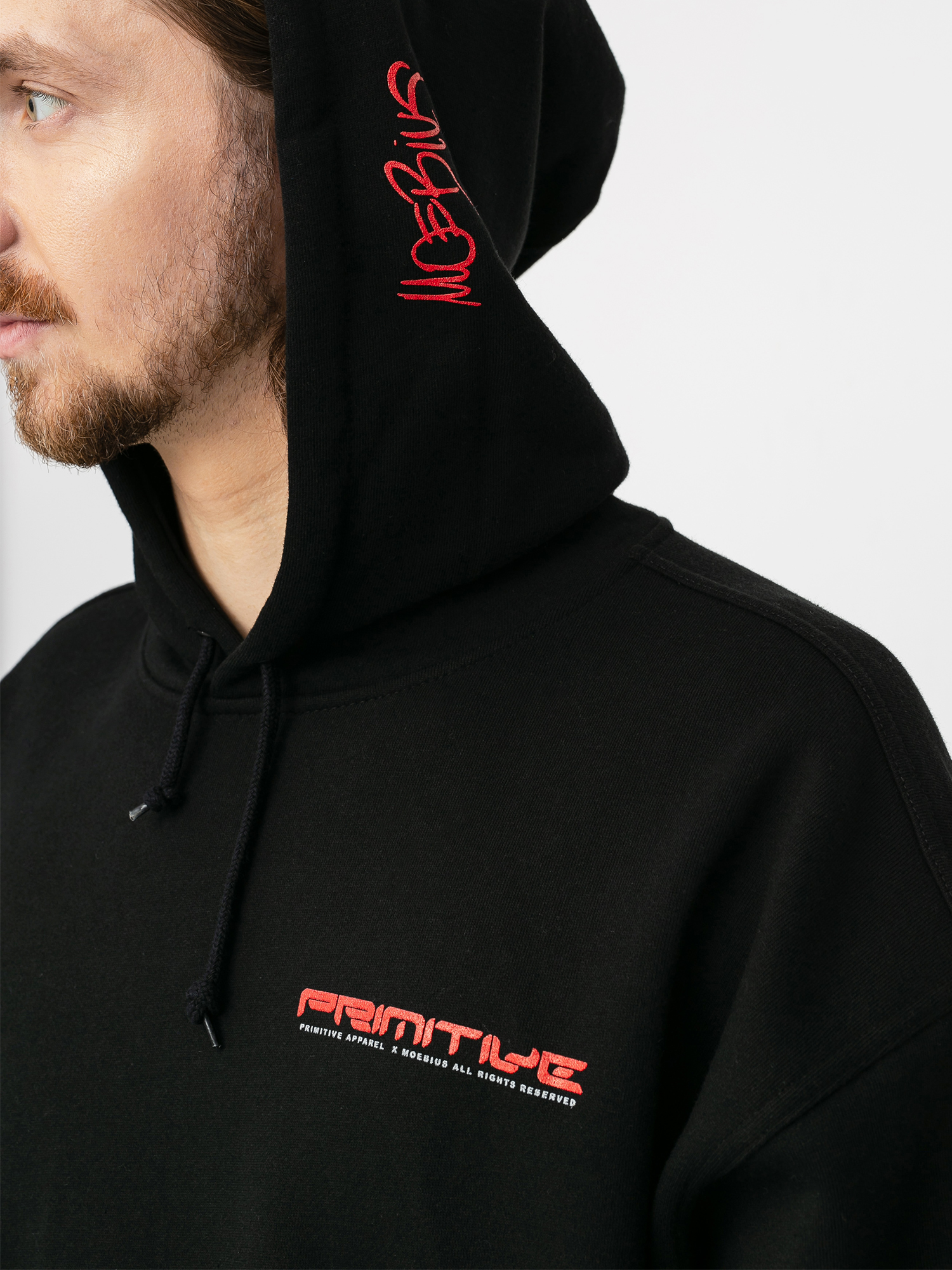 Bluza z kapturem Primitive Anxiety Man HD (black)