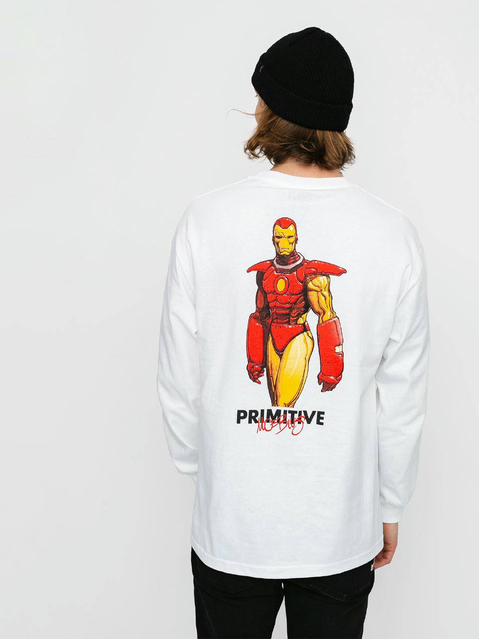 Longsleeve Primitive Iron Man (white)