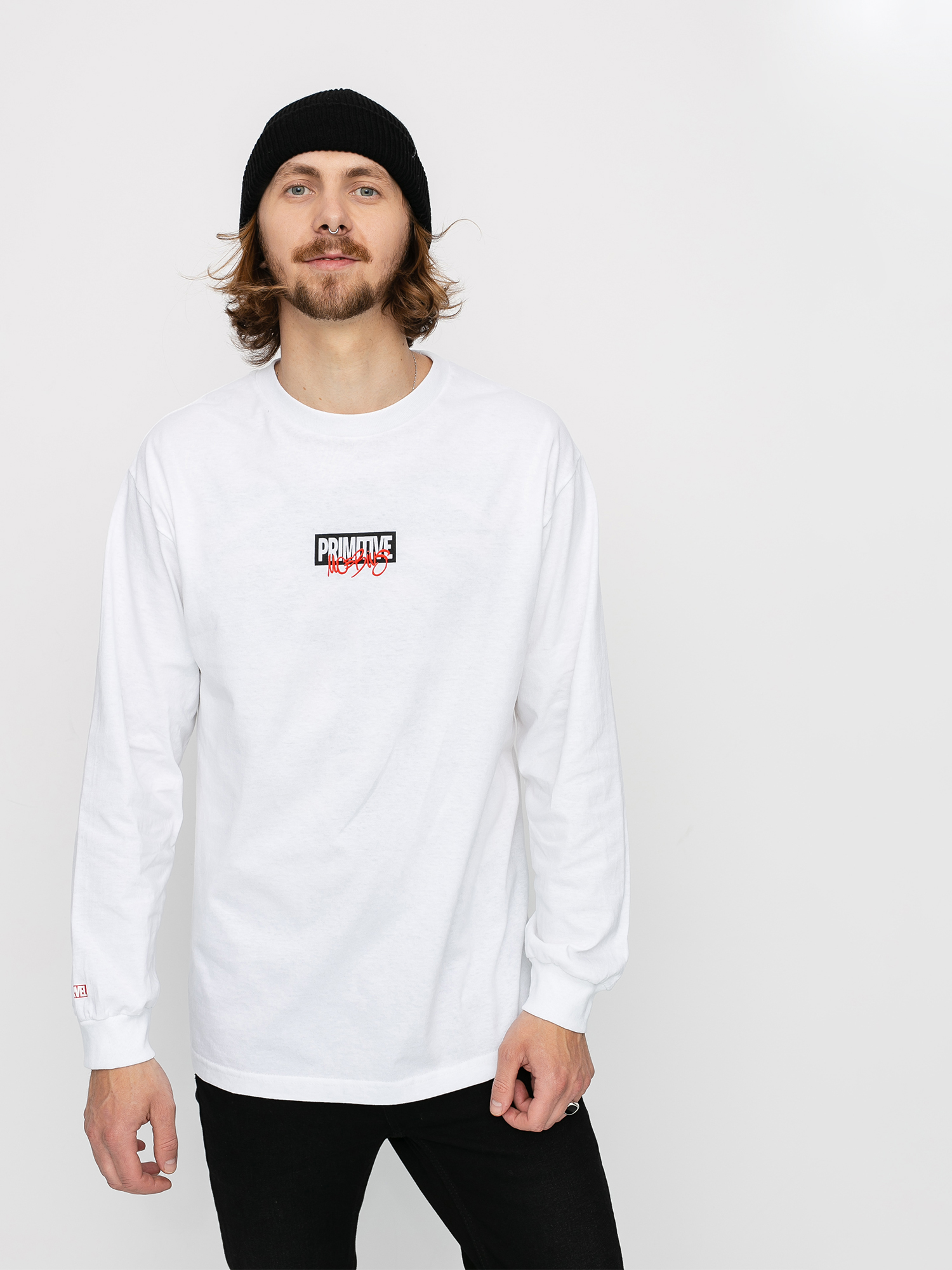 Longsleeve Primitive Iron Man (white)