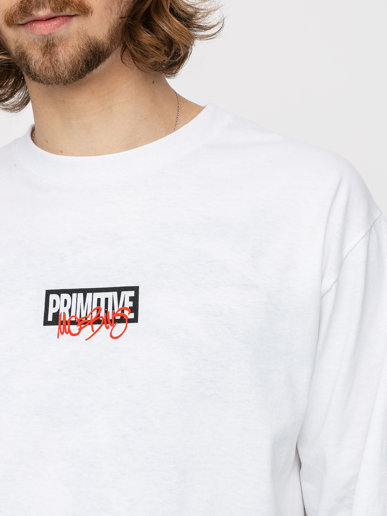 Longsleeve Primitive Iron Man (white)