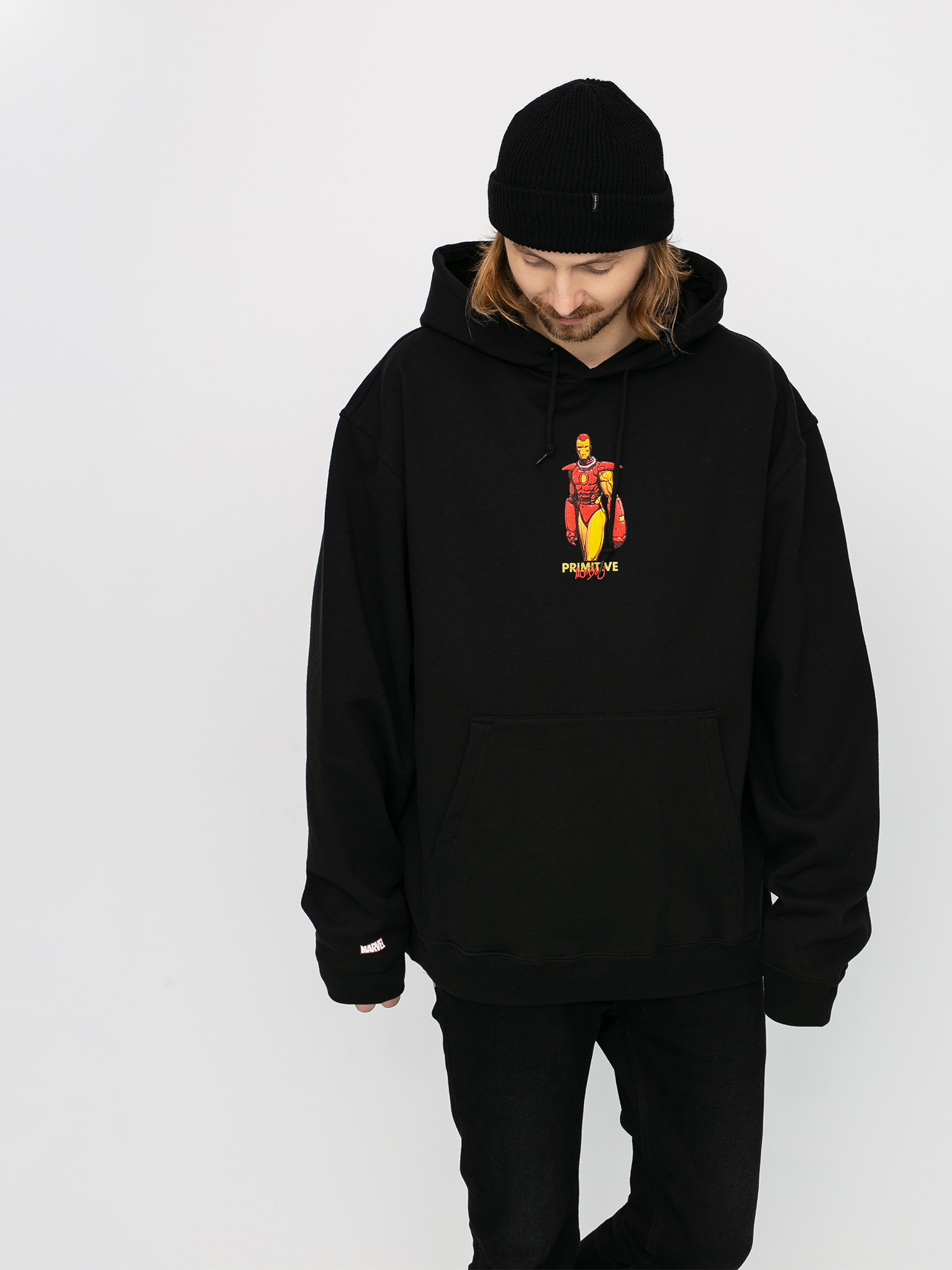 Bluza z kapturem Primitive Iron Man HD (black)