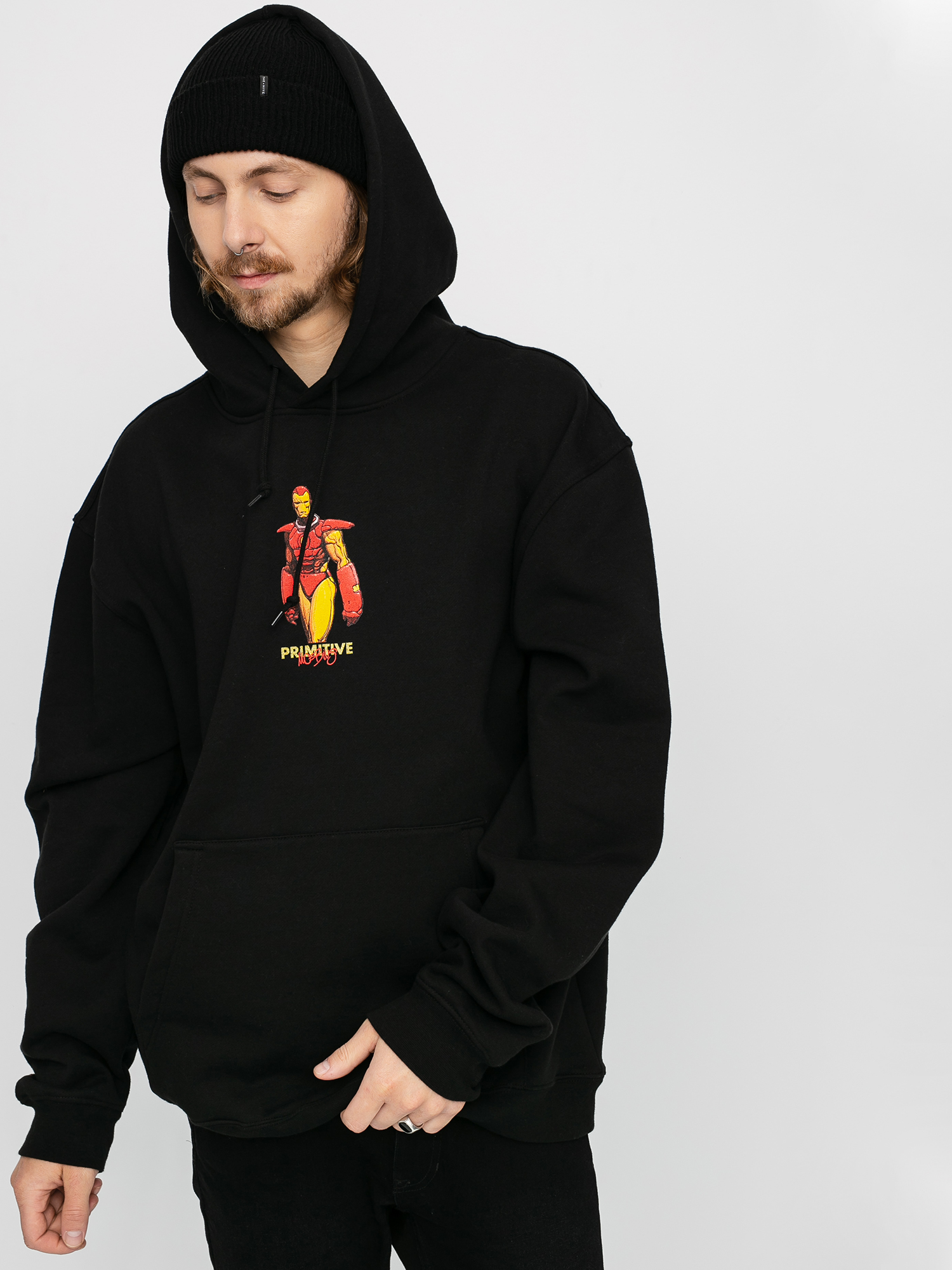 Bluza z kapturem Primitive Iron Man HD (black)