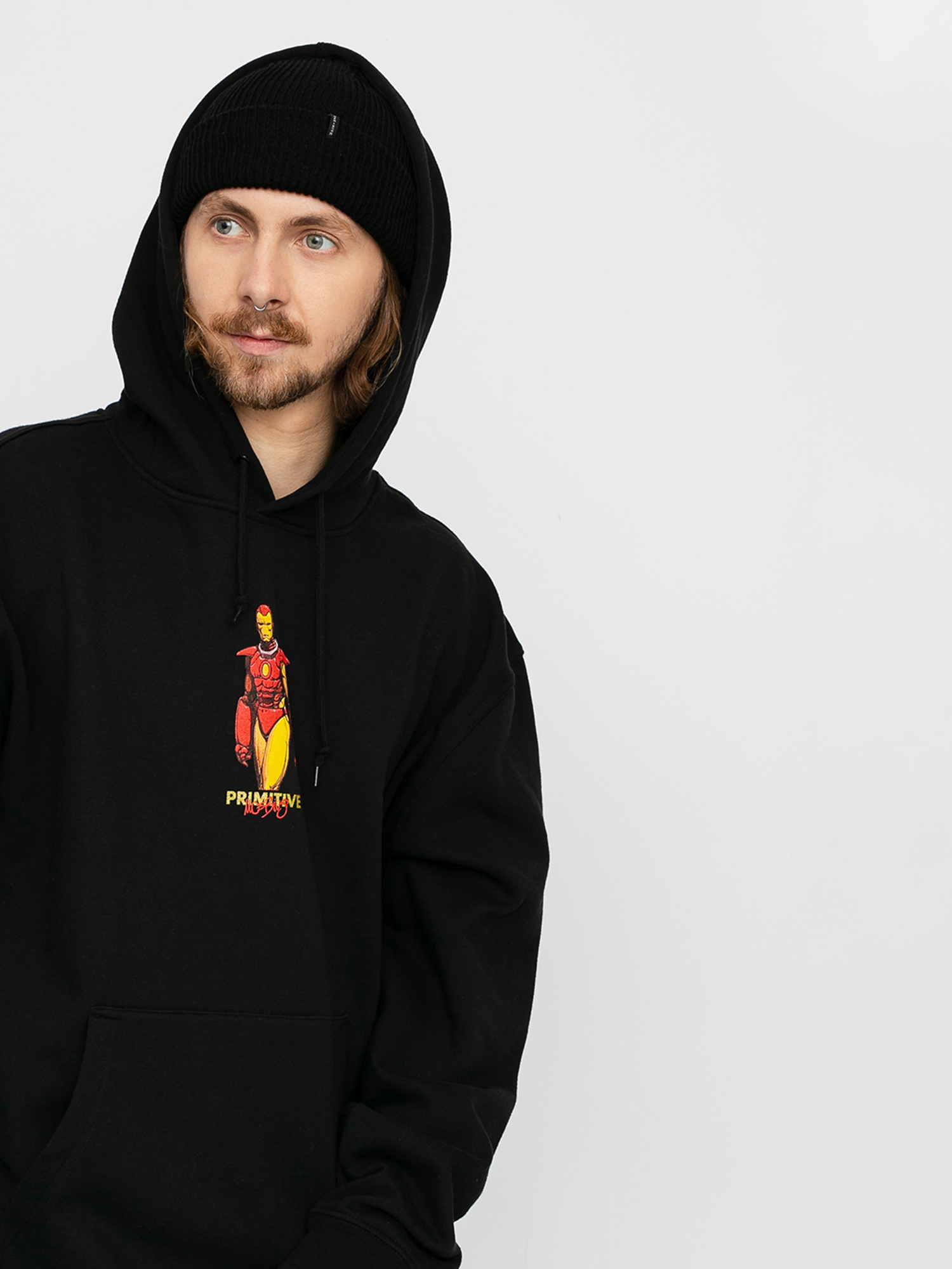 Bluza z kapturem Primitive Iron Man HD (black)