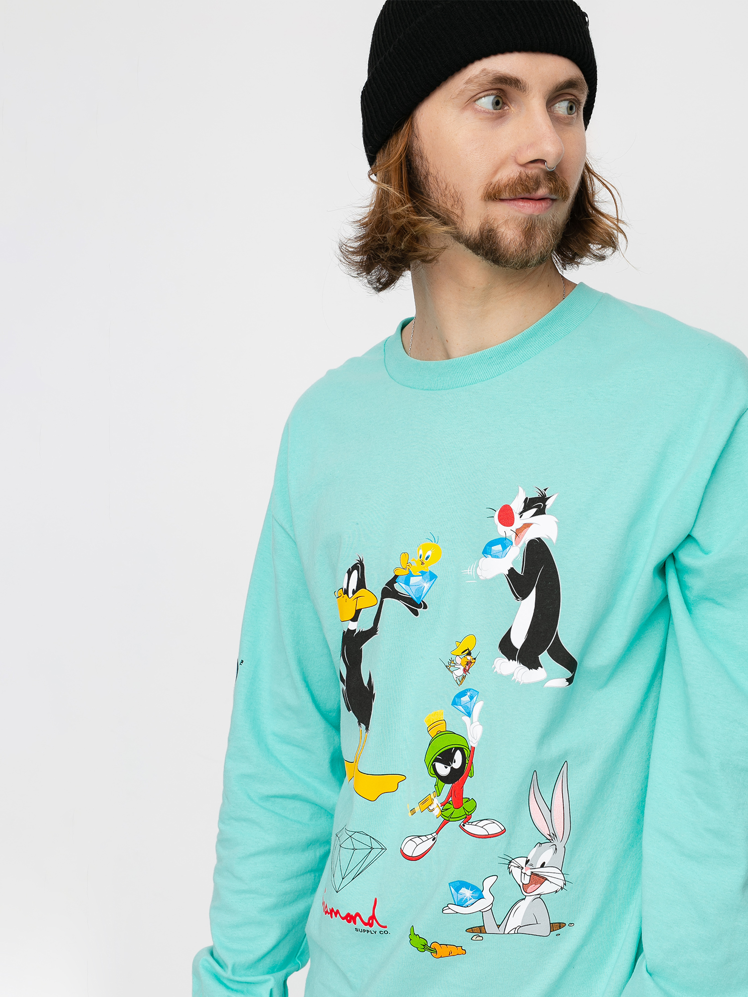 Longsleeve Diamond Supply Co. Looney Tunes (diamond blue)