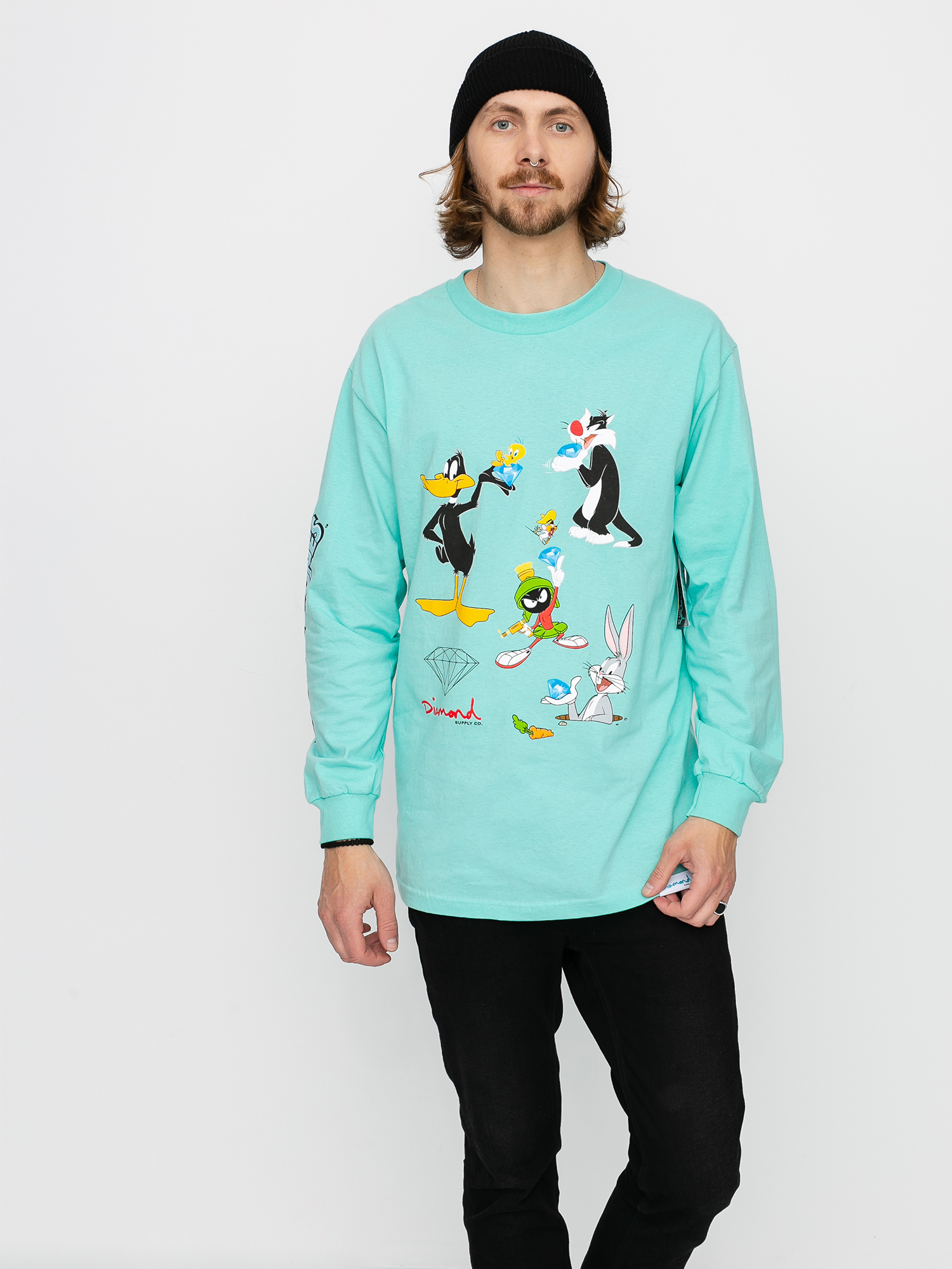 Longsleeve Diamond Supply Co. Looney Tunes (diamond blue)