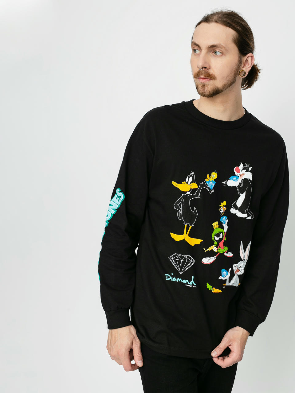 Longsleeve Diamond Supply Co. Looney Tunes (black)