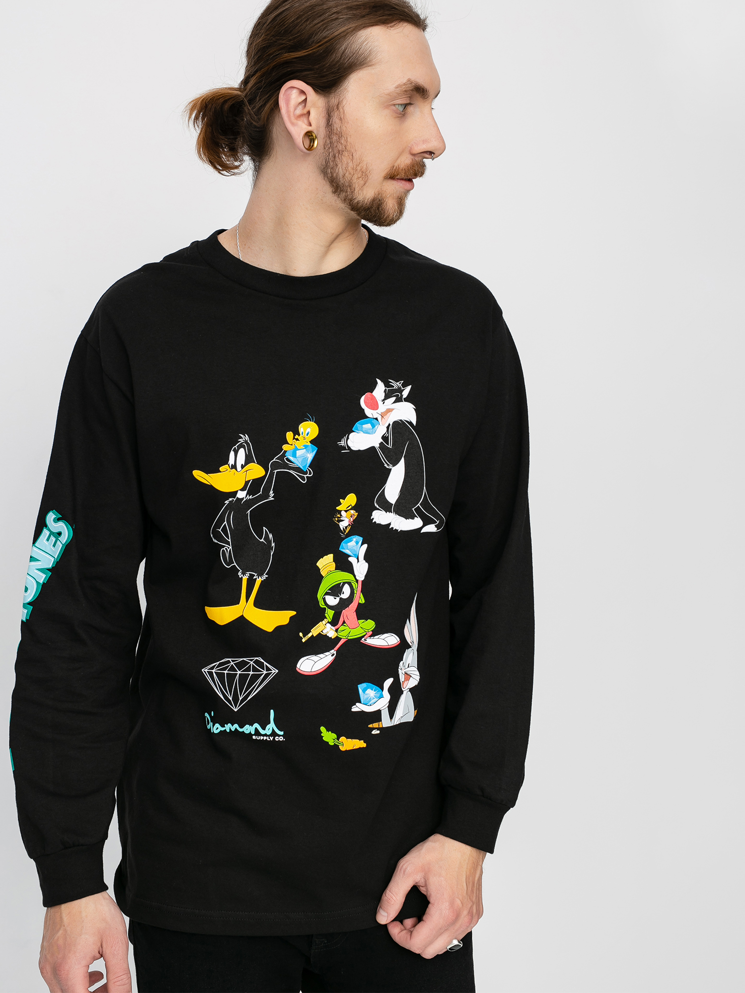 Longsleeve Diamond Supply Co. Looney Tunes (black)