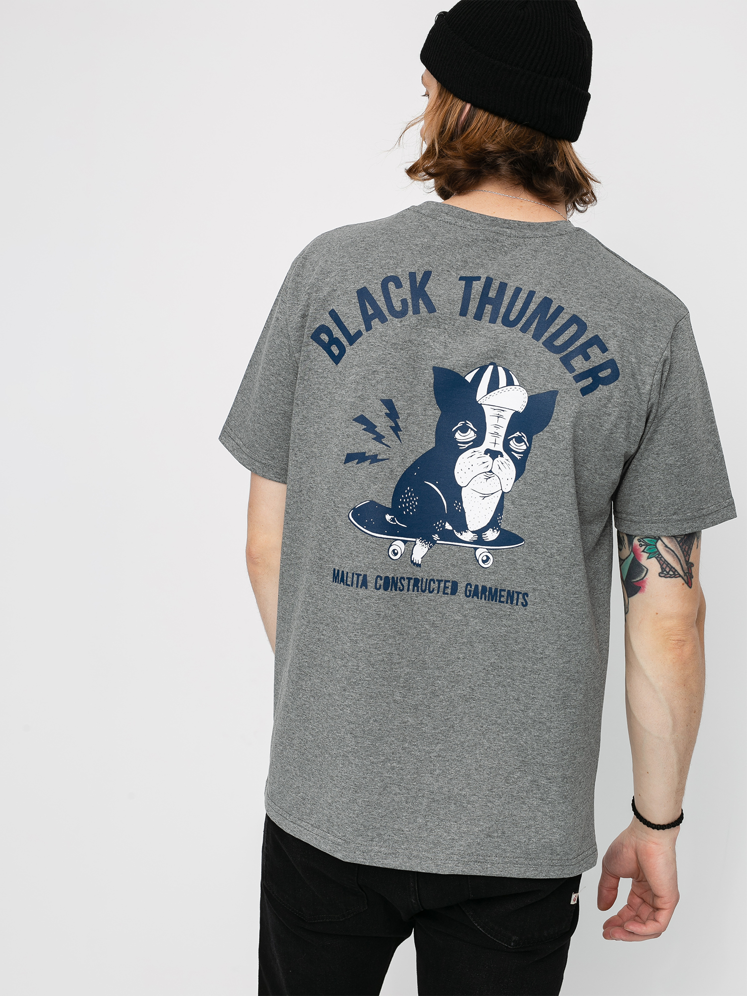 T-shirt Malita Thunder Pocket (grey heather)