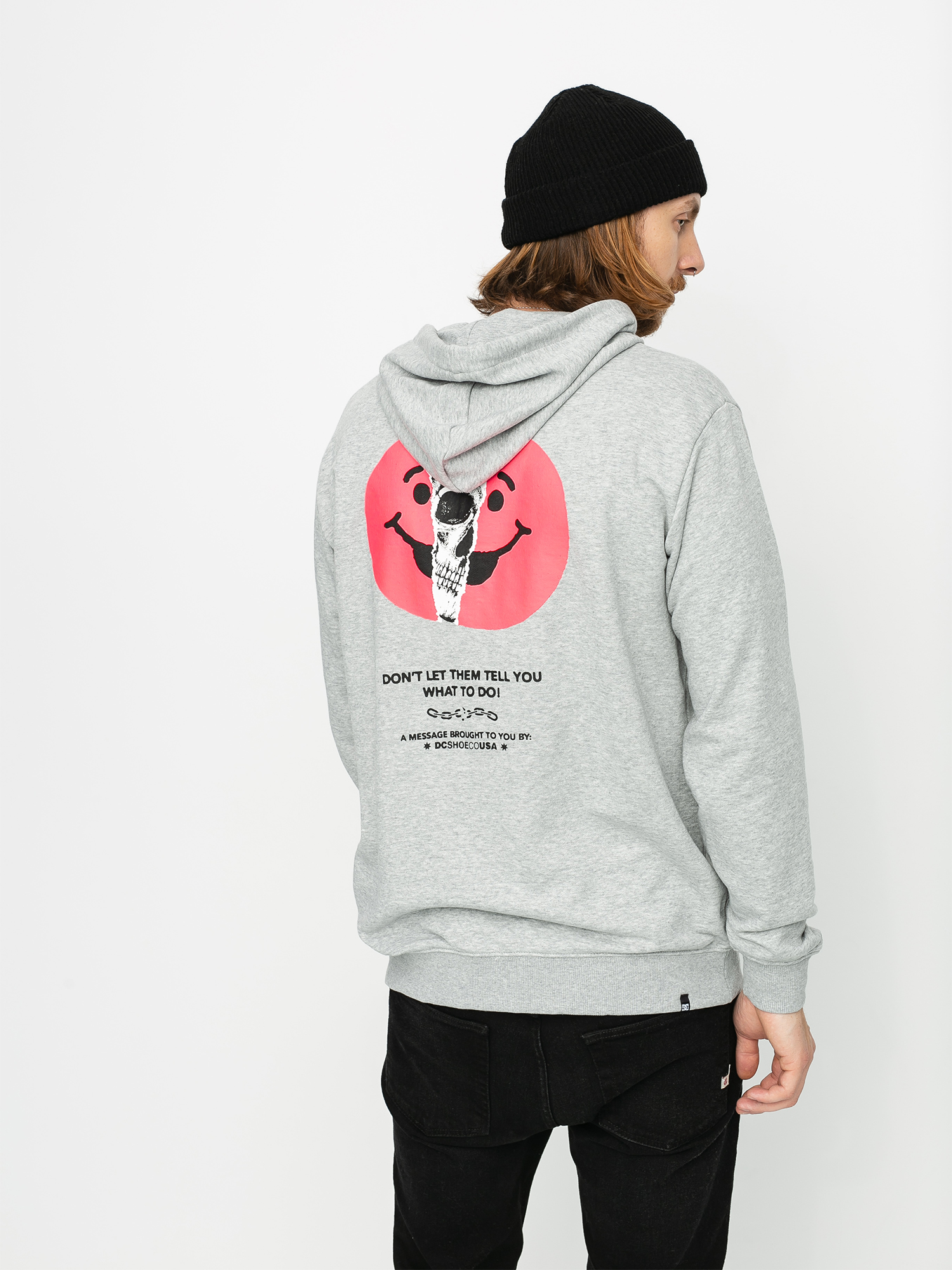 Bluza z kapturem DC Dont Let Them Tell You ZHD (grey heather)