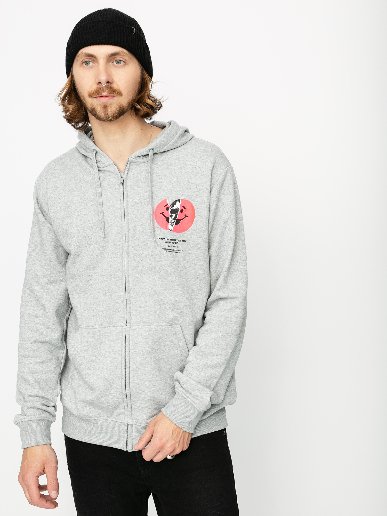 Bluza z kapturem DC Dont Let Them Tell You ZHD (grey heather)