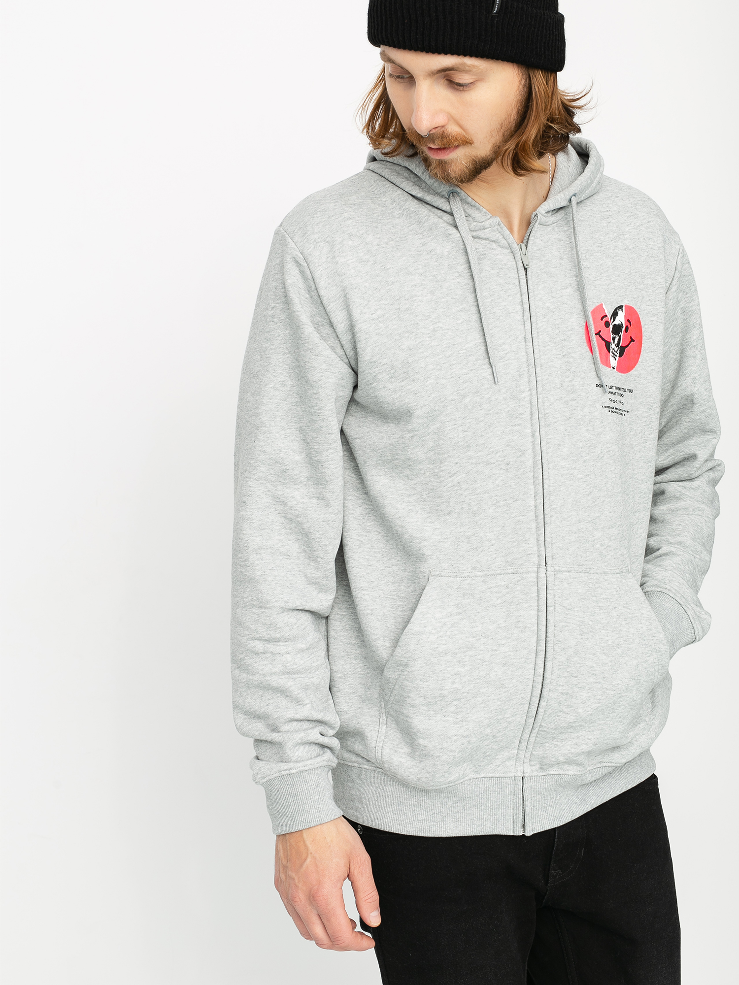 Bluza z kapturem DC Dont Let Them Tell You ZHD (grey heather)