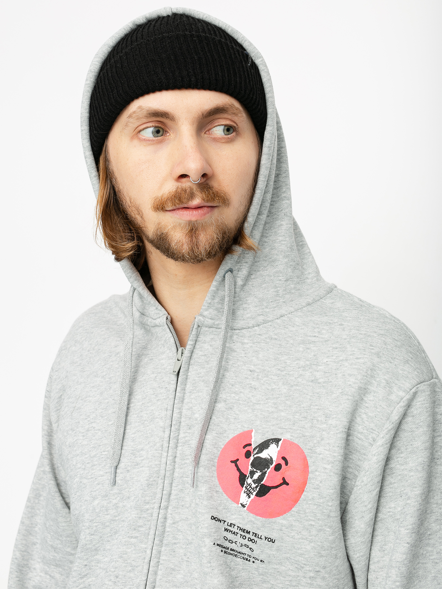Bluza z kapturem DC Dont Let Them Tell You ZHD (grey heather)