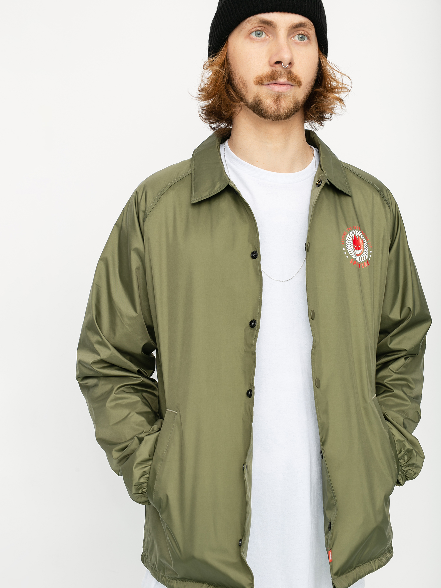 Kurtka Spitfire Ktul (army green/red/white)