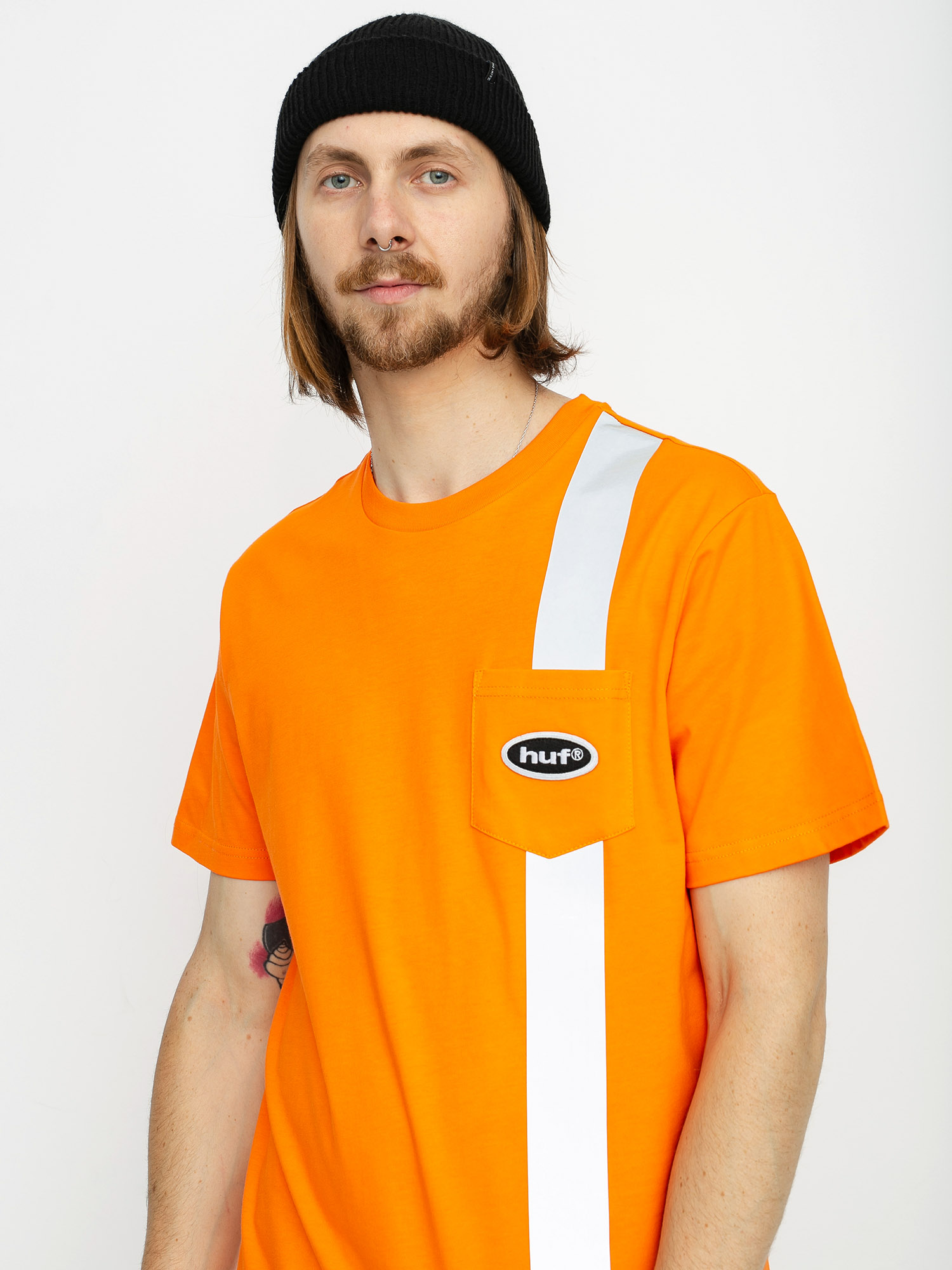 Тениска HUF Safety Pocket (safety orange)