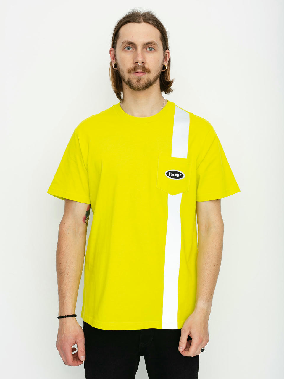 T-shirt HUF Safety Pocket (safety yellow)