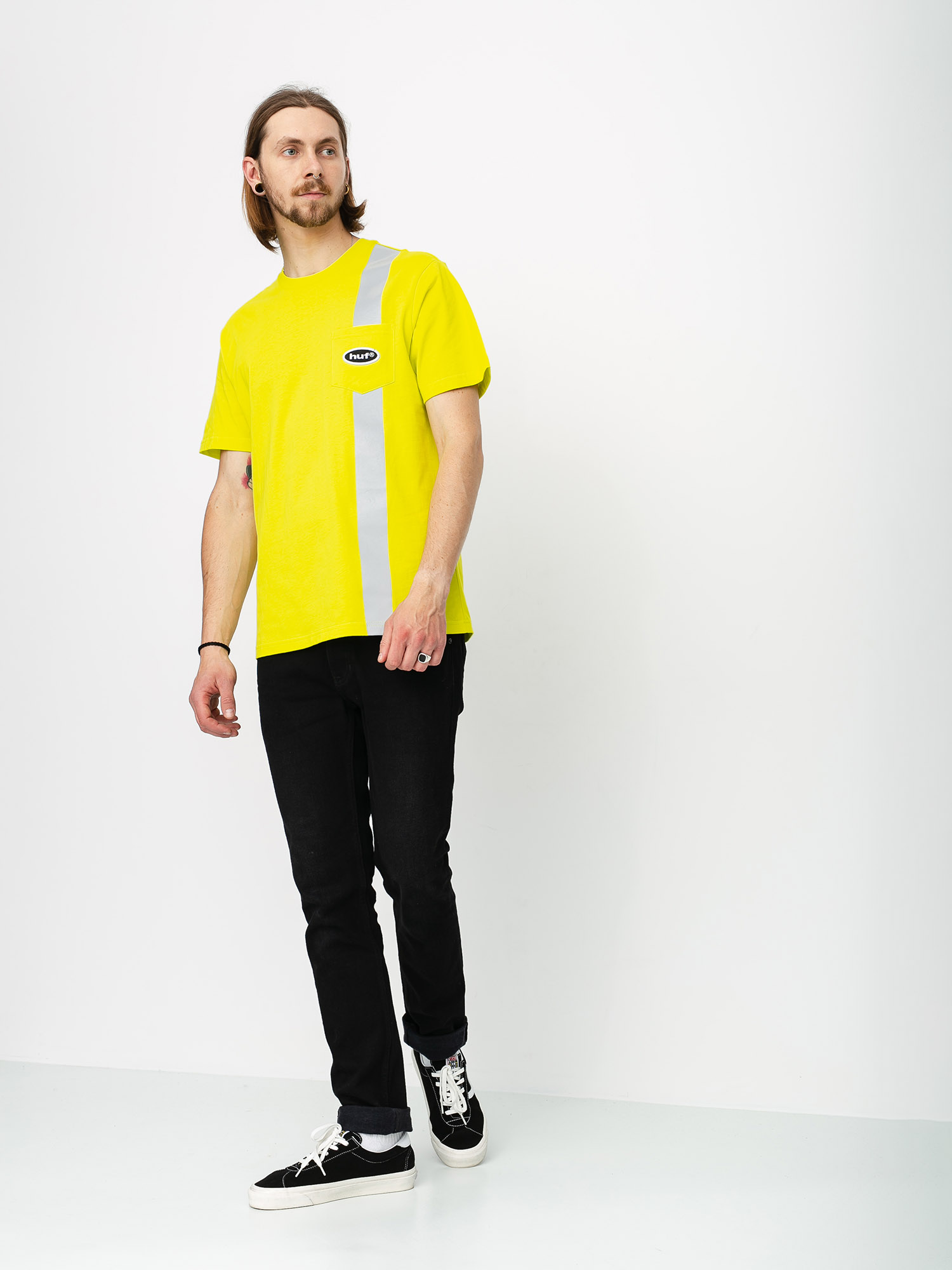 T-shirt HUF Safety Pocket (safety yellow)